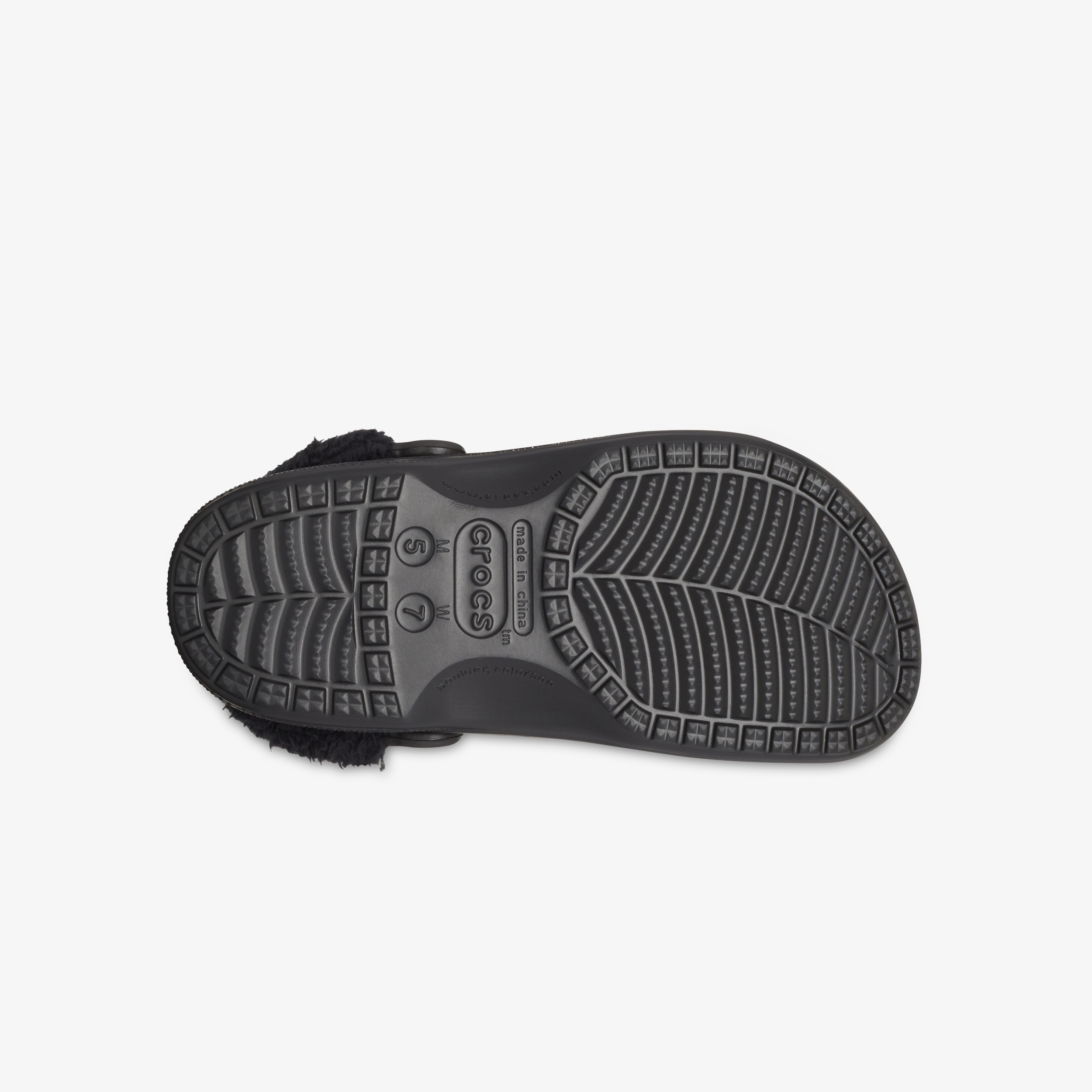 Crocs Baya Lined Fuzz Strap dames klompen zwart – foto 3