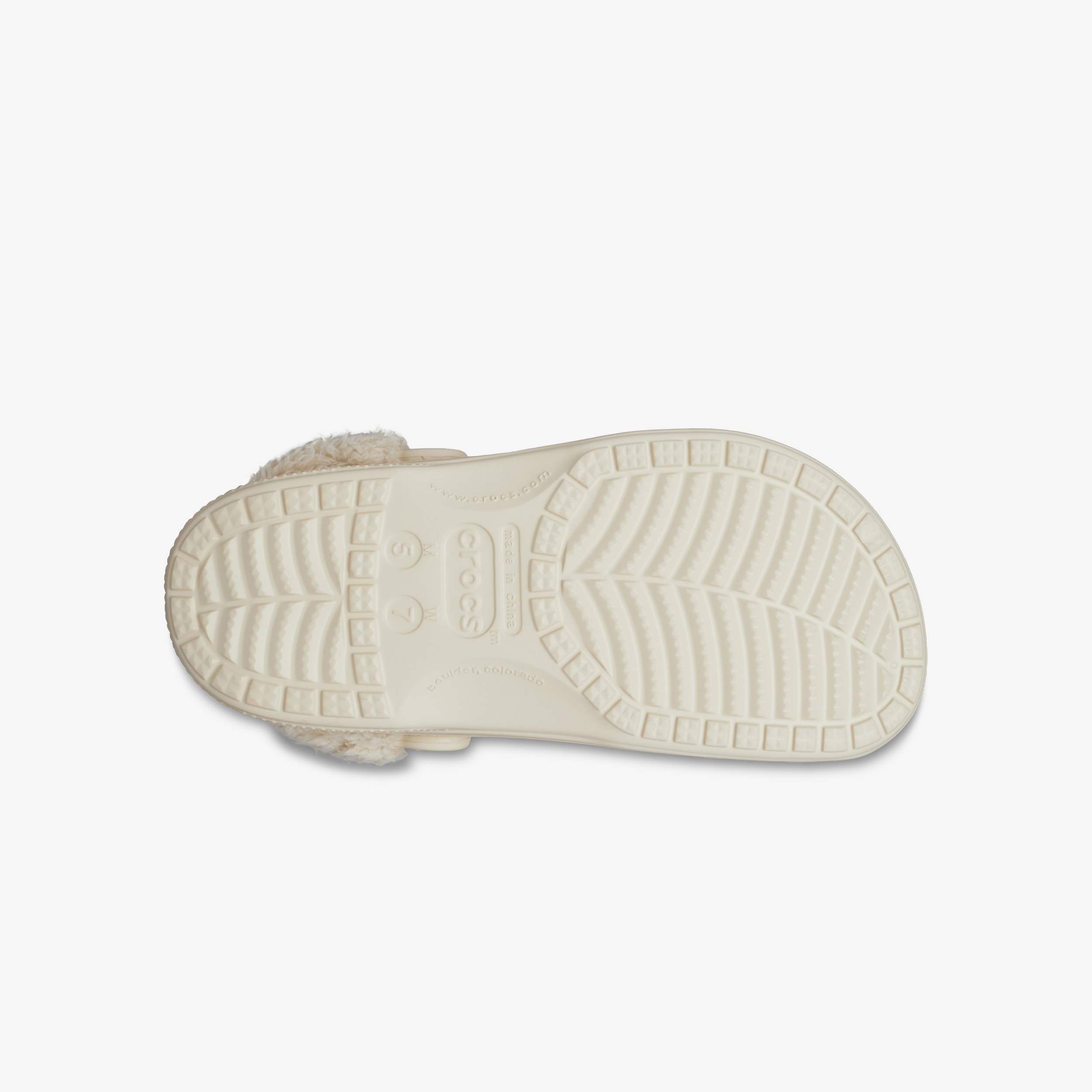 Crocs Baya Lined Fuzz Strap dames klompen wit – foto 3