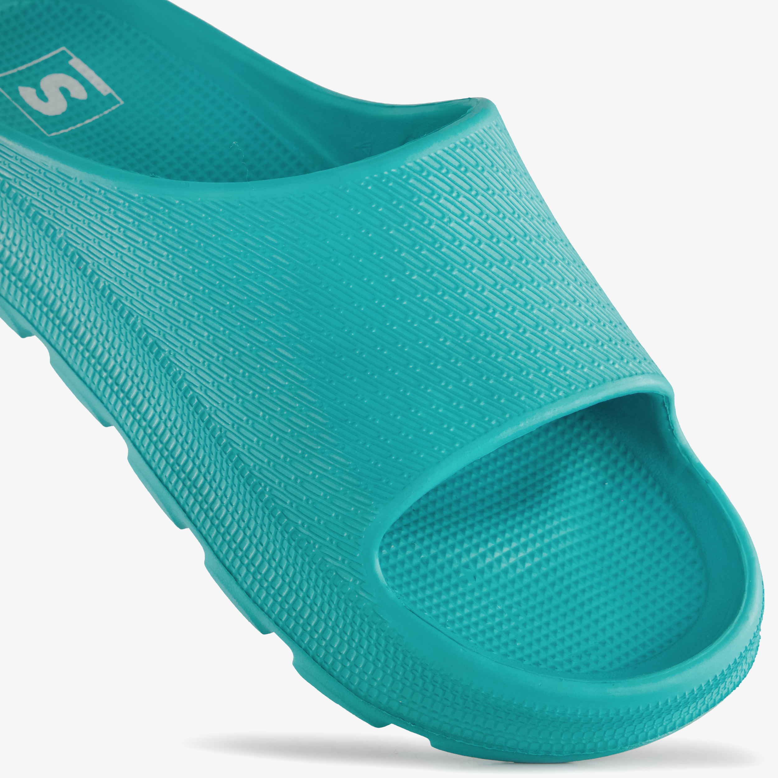 Dames badslippers aqua blauw – foto 5