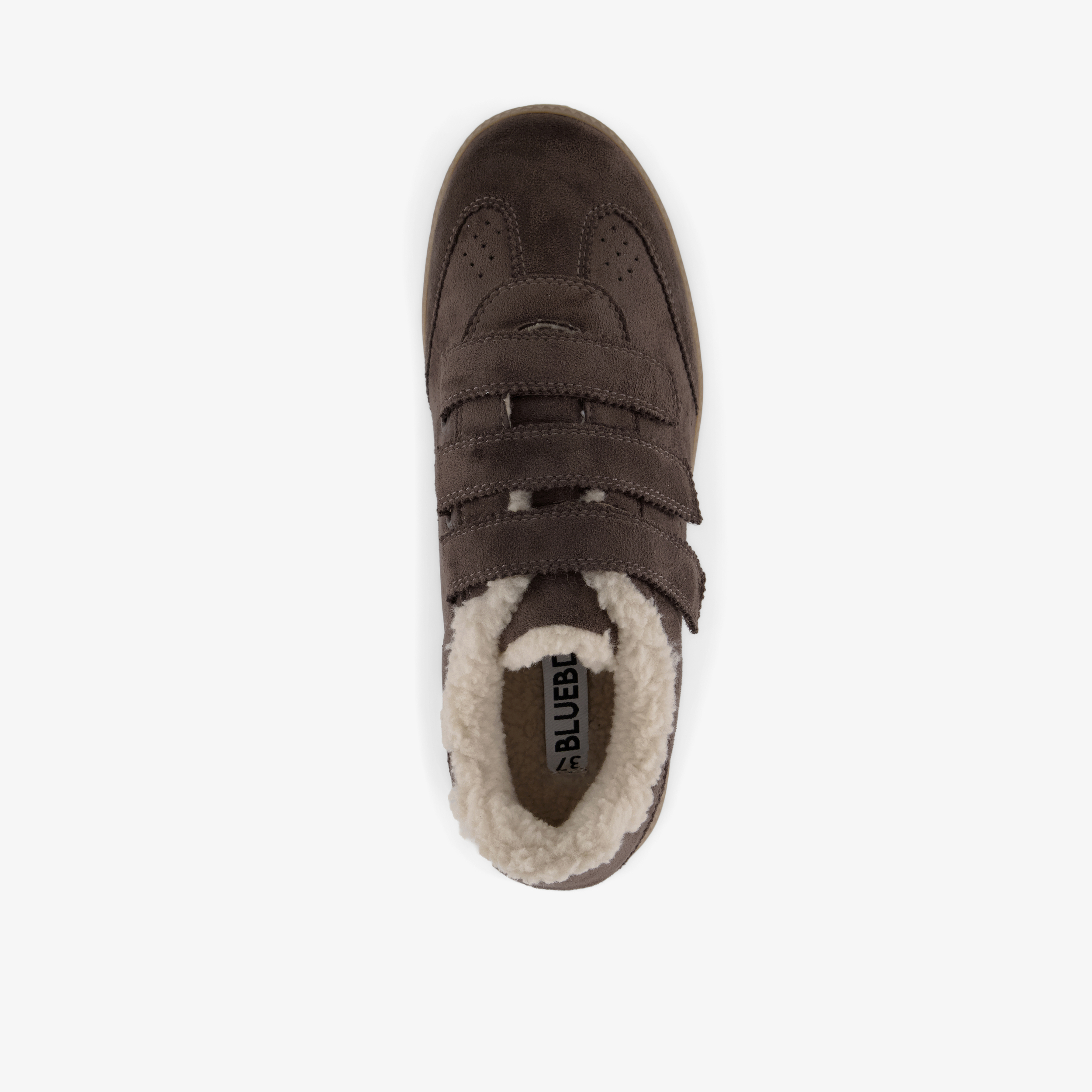 Blue Box dames sneakers met teddy voering bruin – foto 4