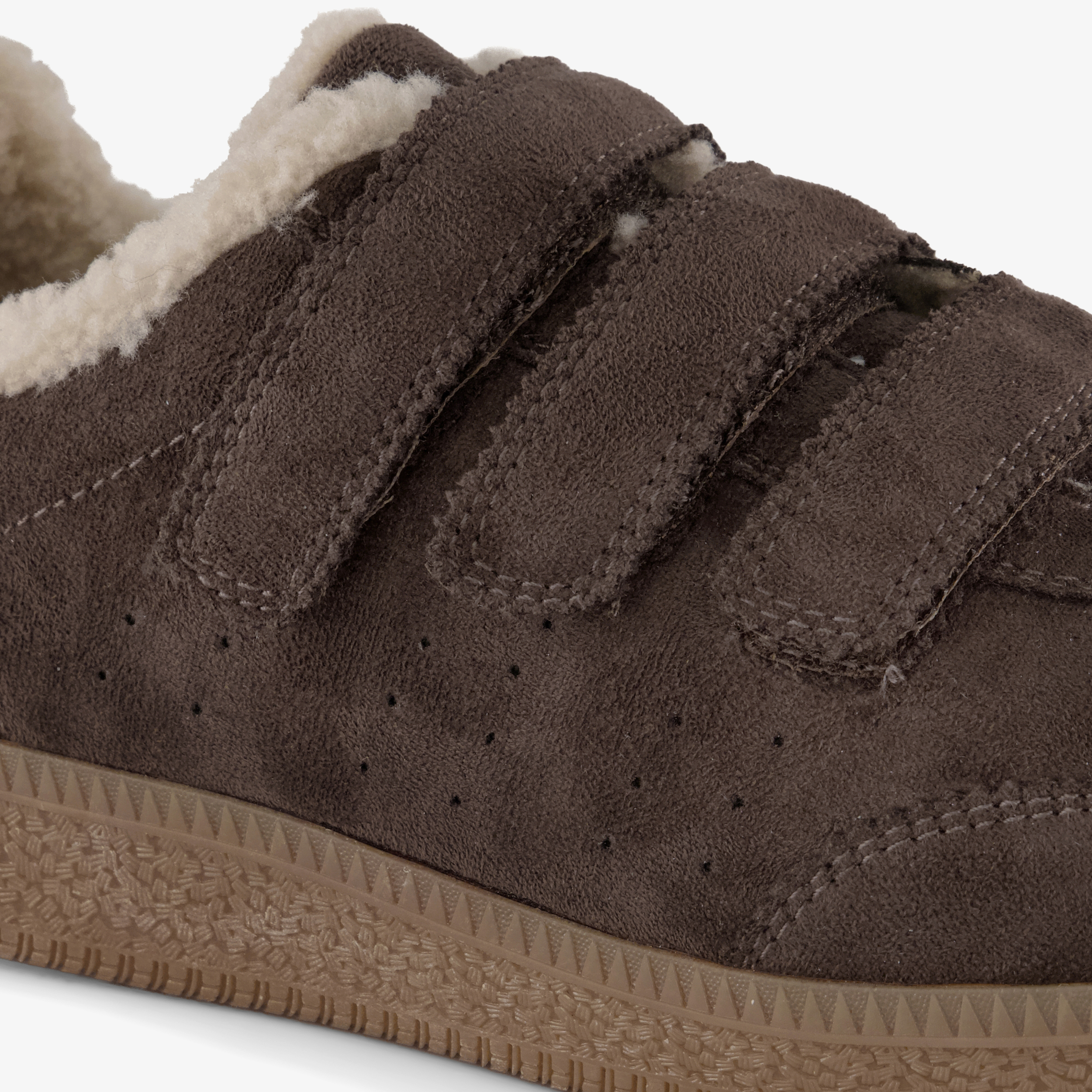 Blue Box dames sneakers met teddy voering bruin – foto 5
