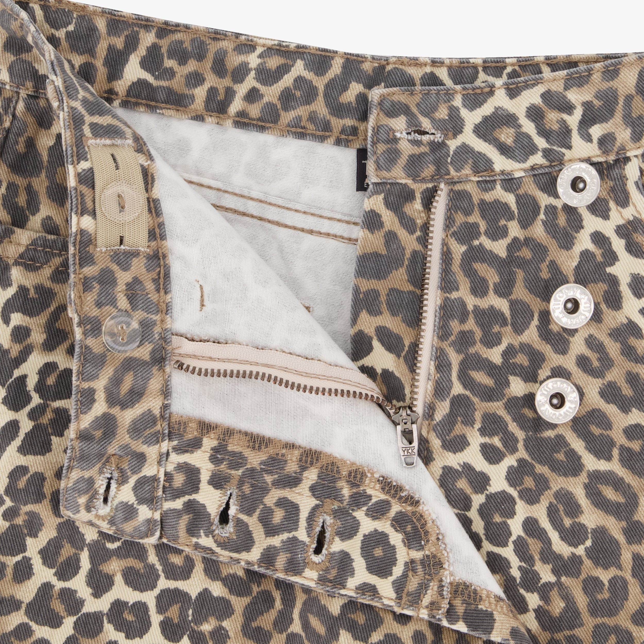TwoDay meisjes skort met panterprint beige shortsmini rokken – foto 3