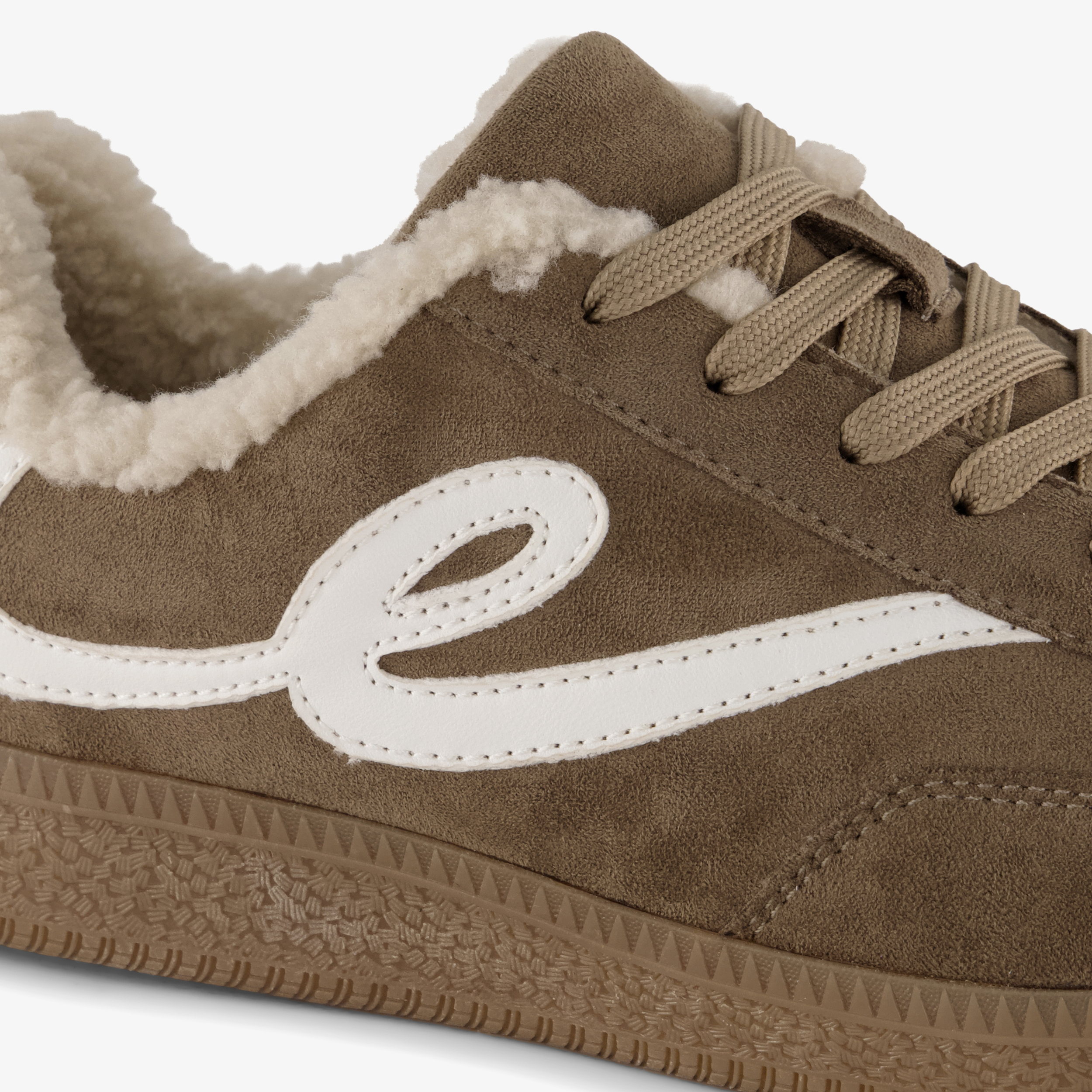 Blue Box dames teddy sneakers bruin – foto 5