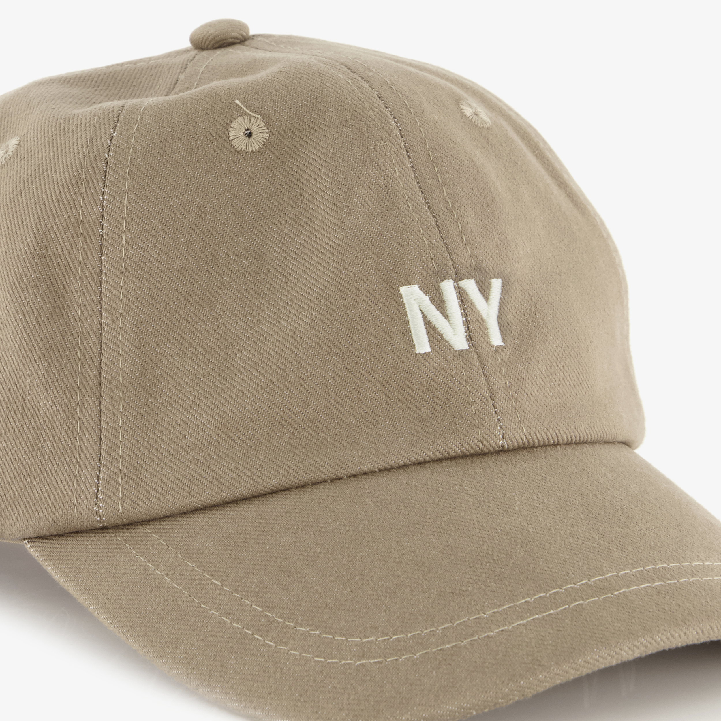 Heren pet met geborduurd NY logo bruin petten – foto 5