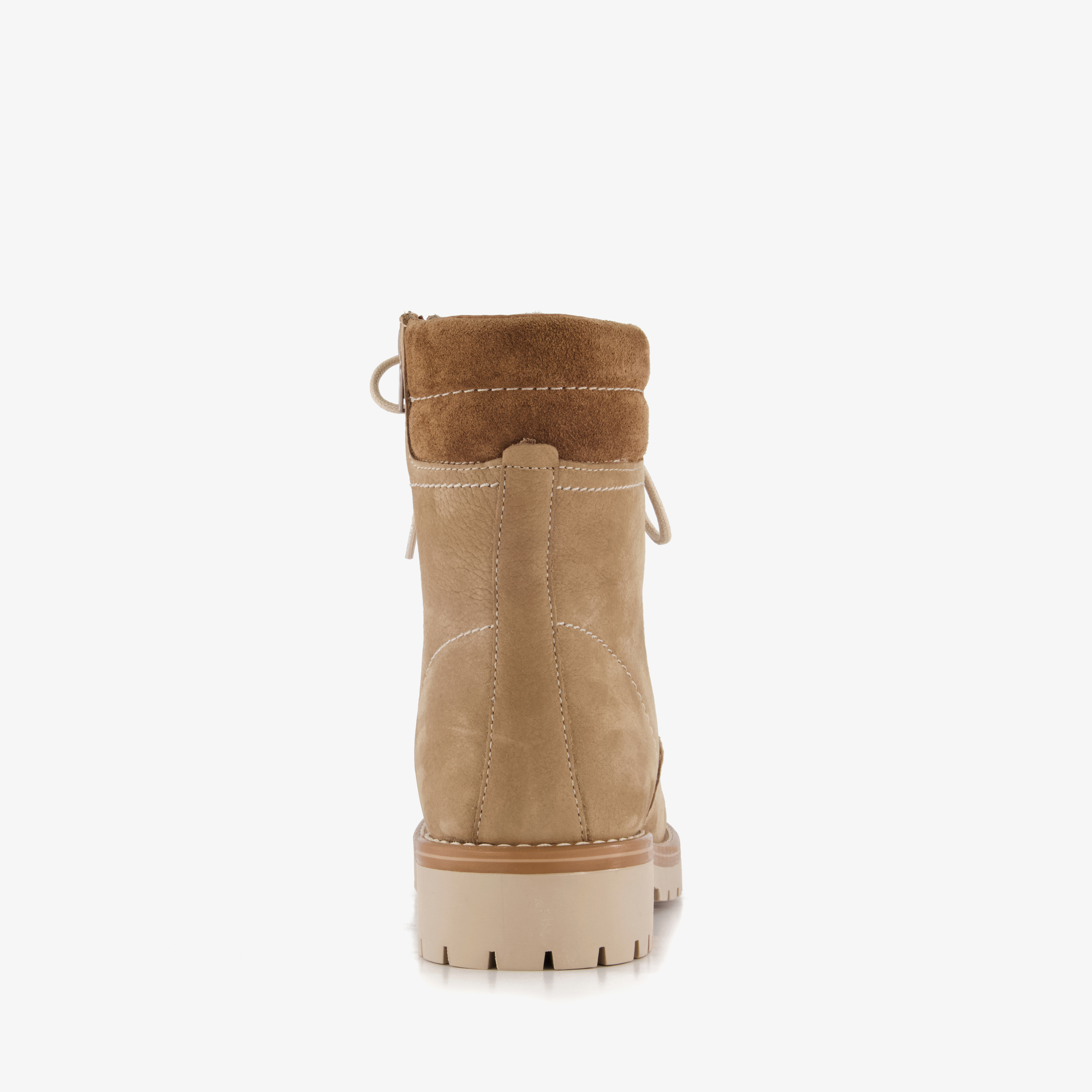 Output leren dames veterboots beige – foto 2