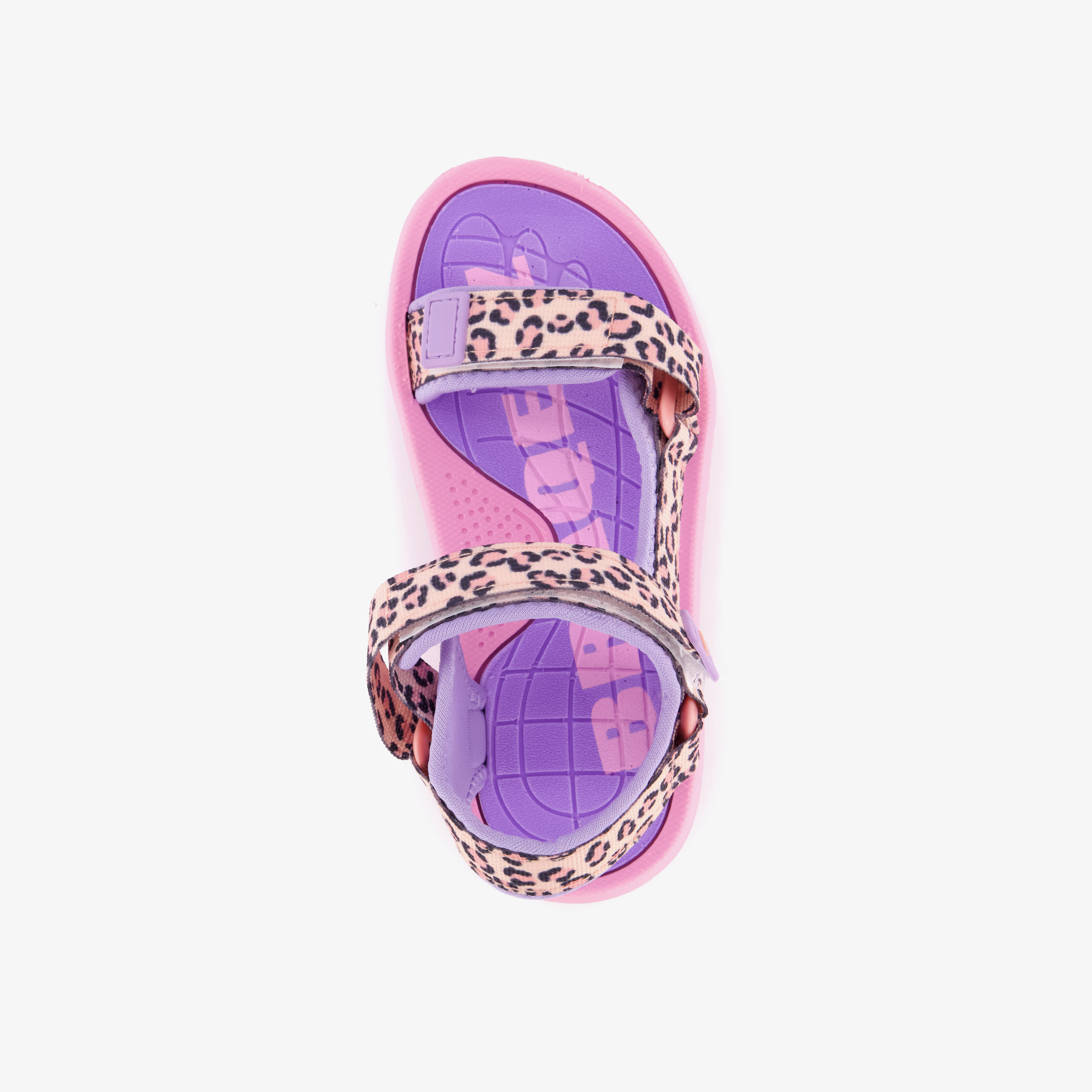 Braqeez meisjes sandalen met panterprint roze – foto 4