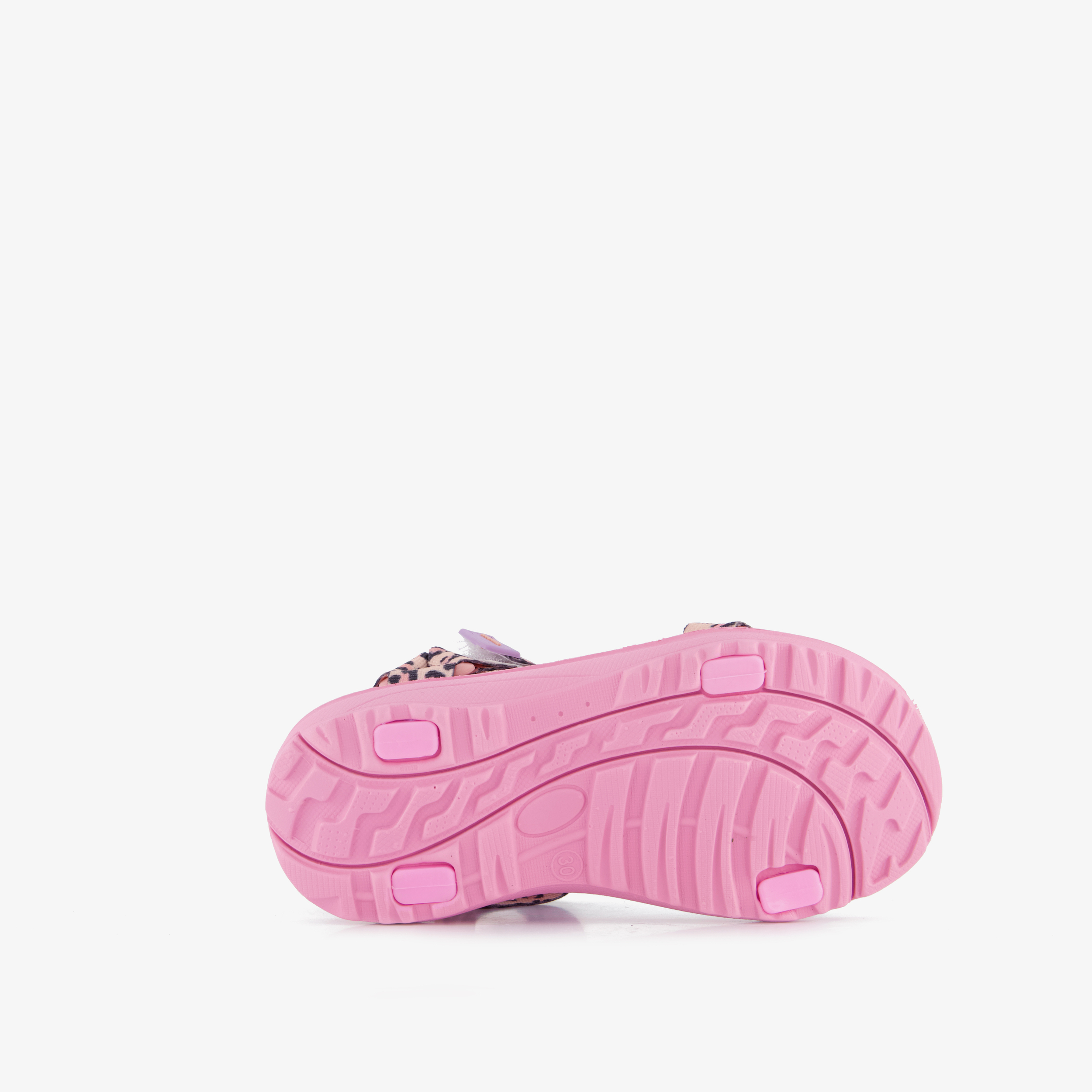 Braqeez meisjes sandalen met panterprint roze – foto 3