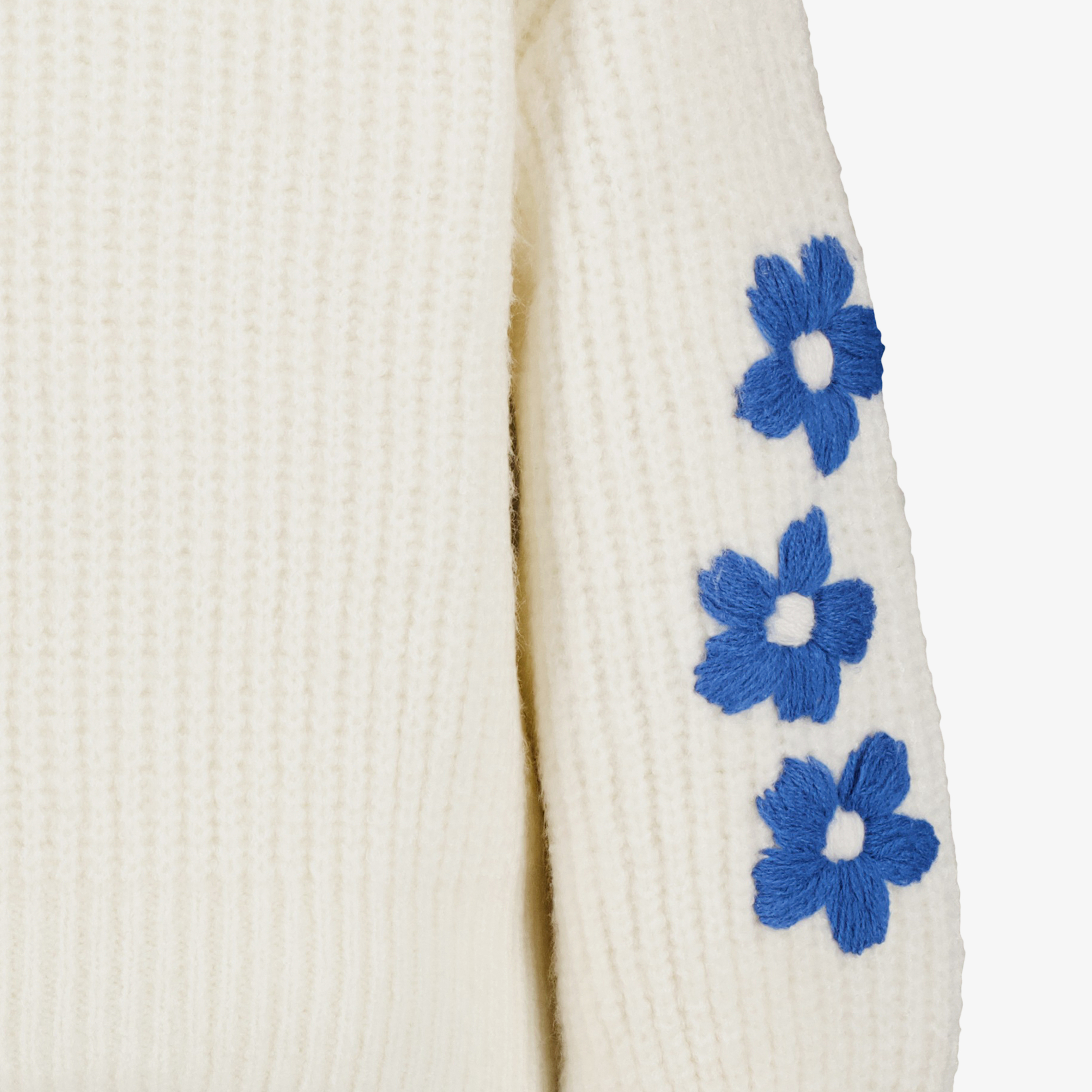 TwoDay gebreid meisjes vest wit met blauwe bloemen truien & vesten – foto 2