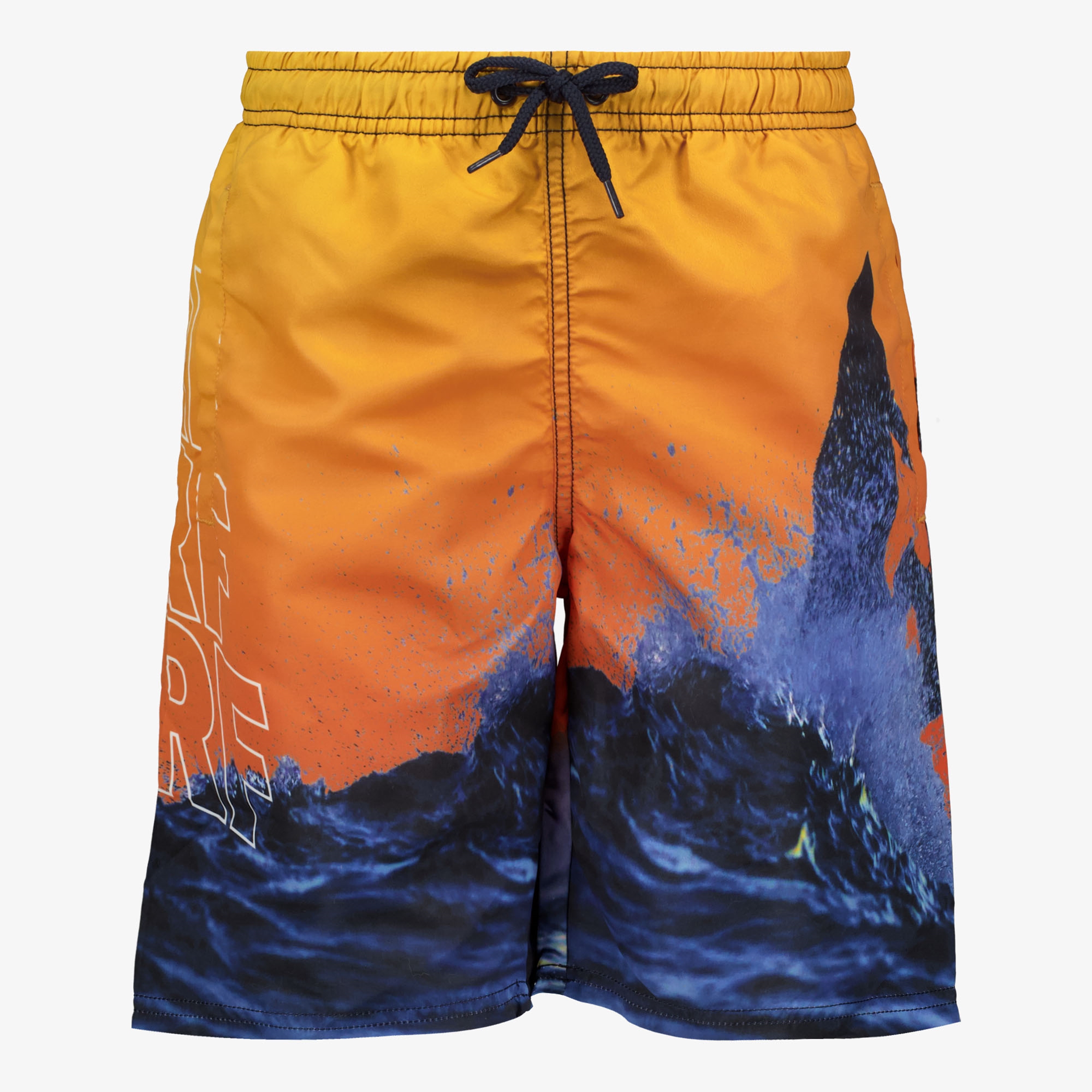 Osaga jongens zwemshort met surf print oranje