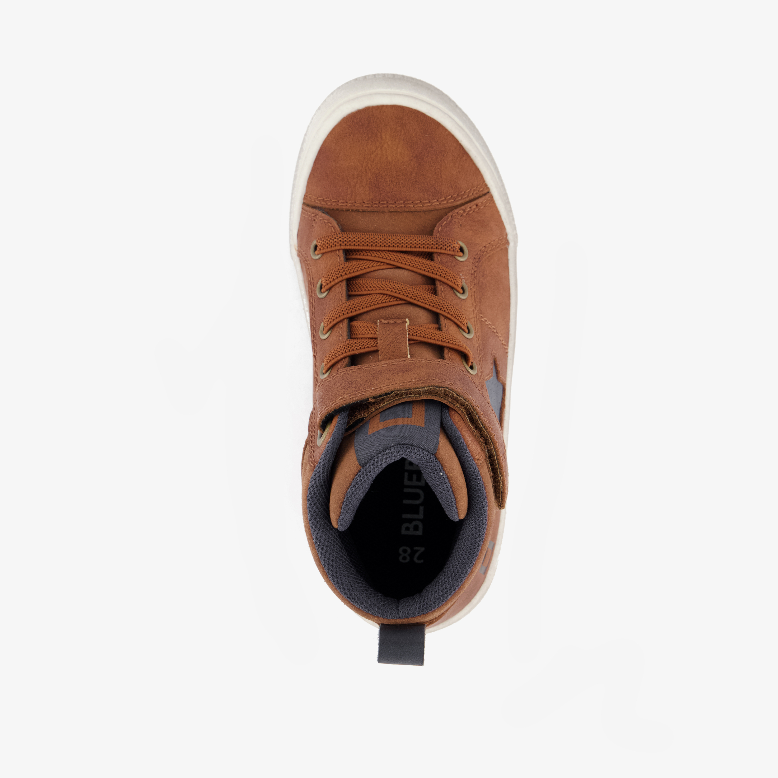Blue Box hoge jongens sneakers bruin – foto 4