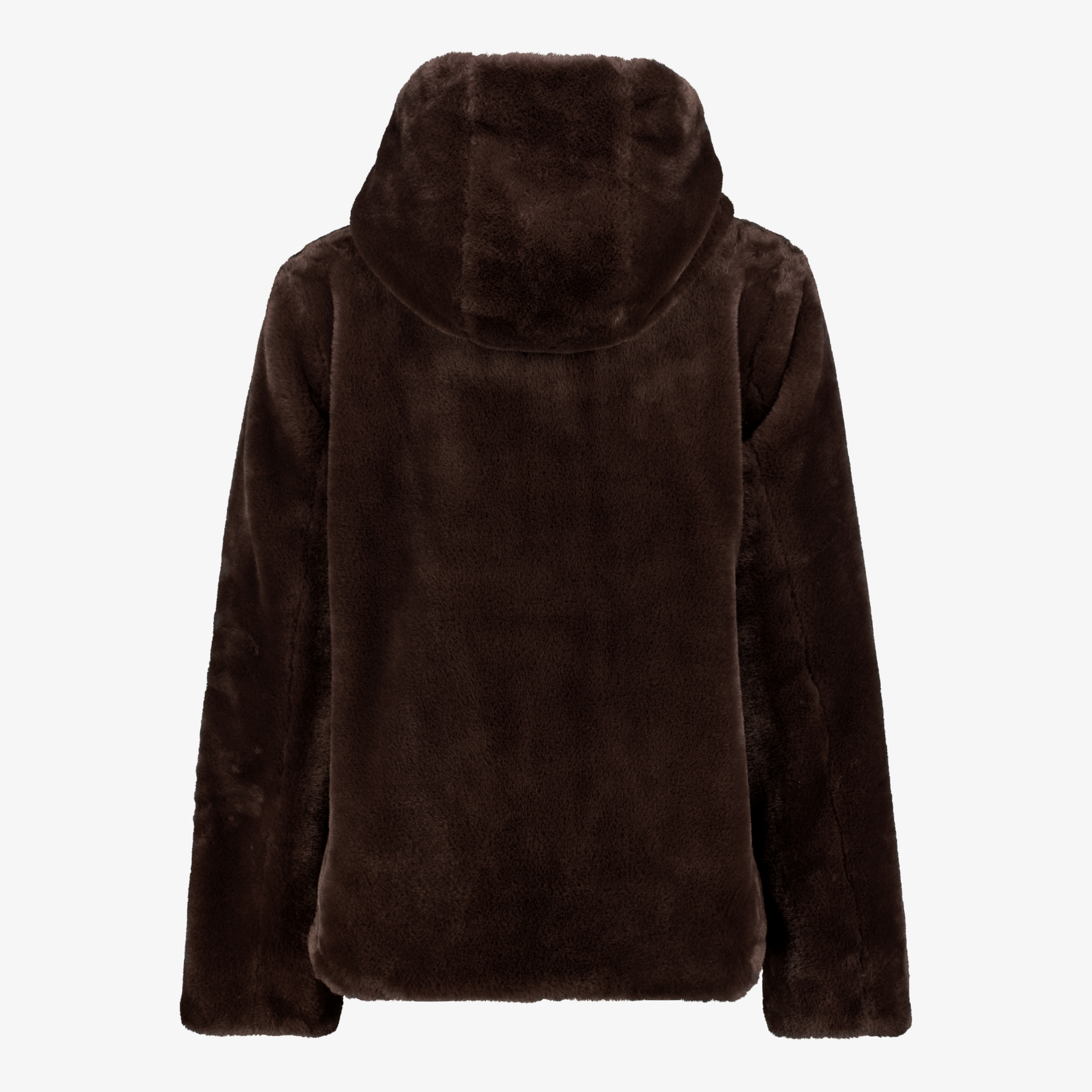 TwoDay reversible dames winterjas met imitatiebont bruin jassen – foto 4