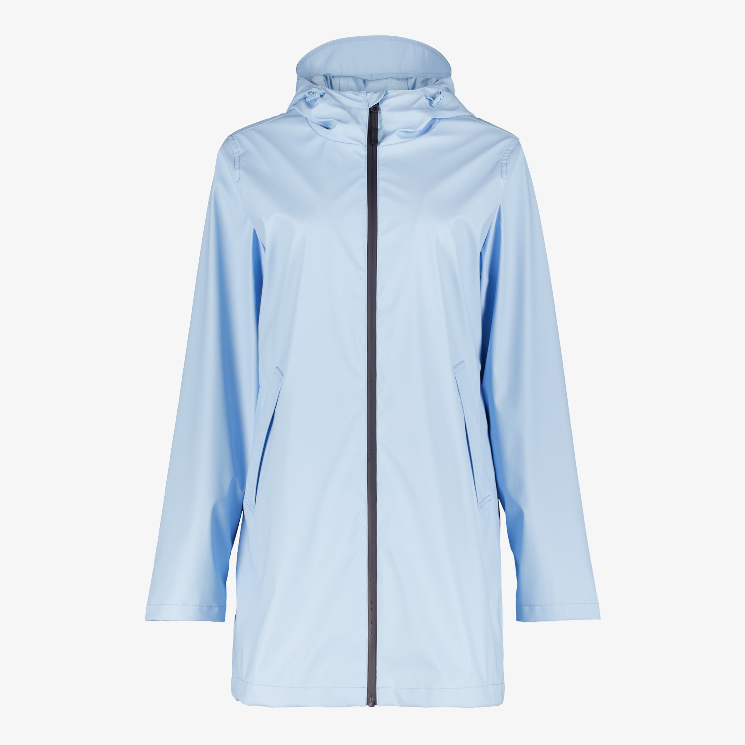 Mountain Peak lange gevoerde dames regenjas blauw jassen