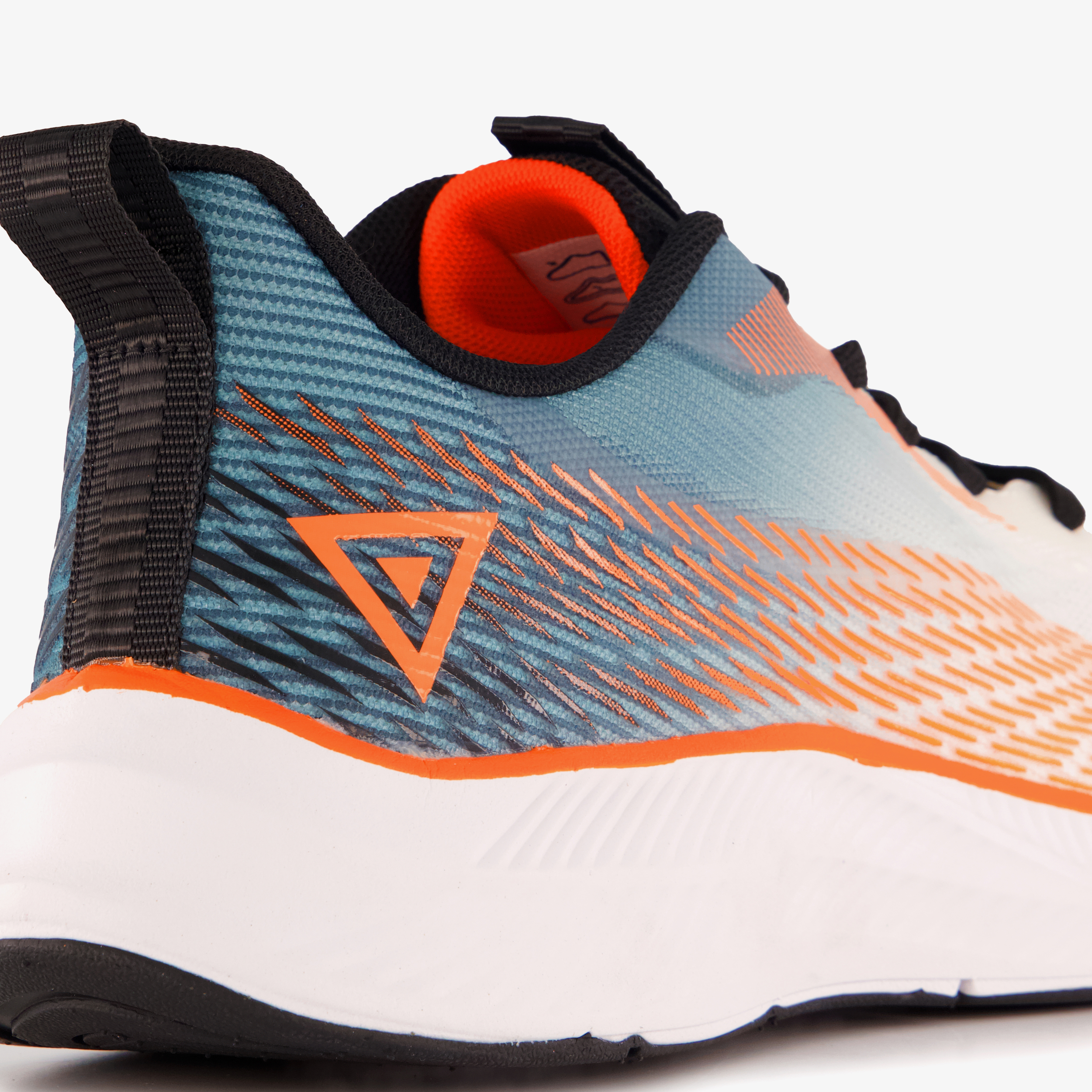 Osaga heren hardloopschoenen wit oranje – foto 5