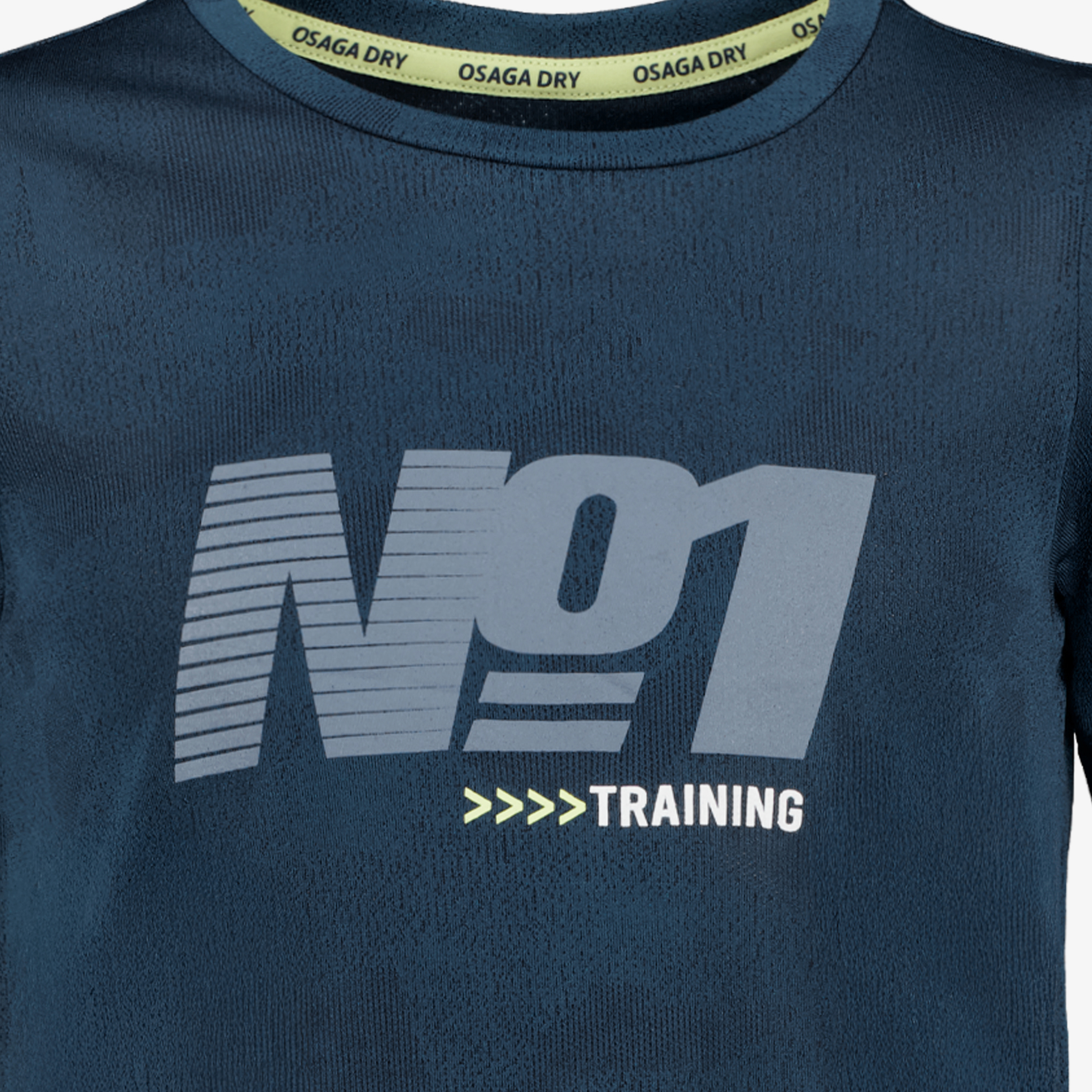 Osaga Dry kinder sport T-shirt met backprint blauw jongens t-shirts & tops – foto 2