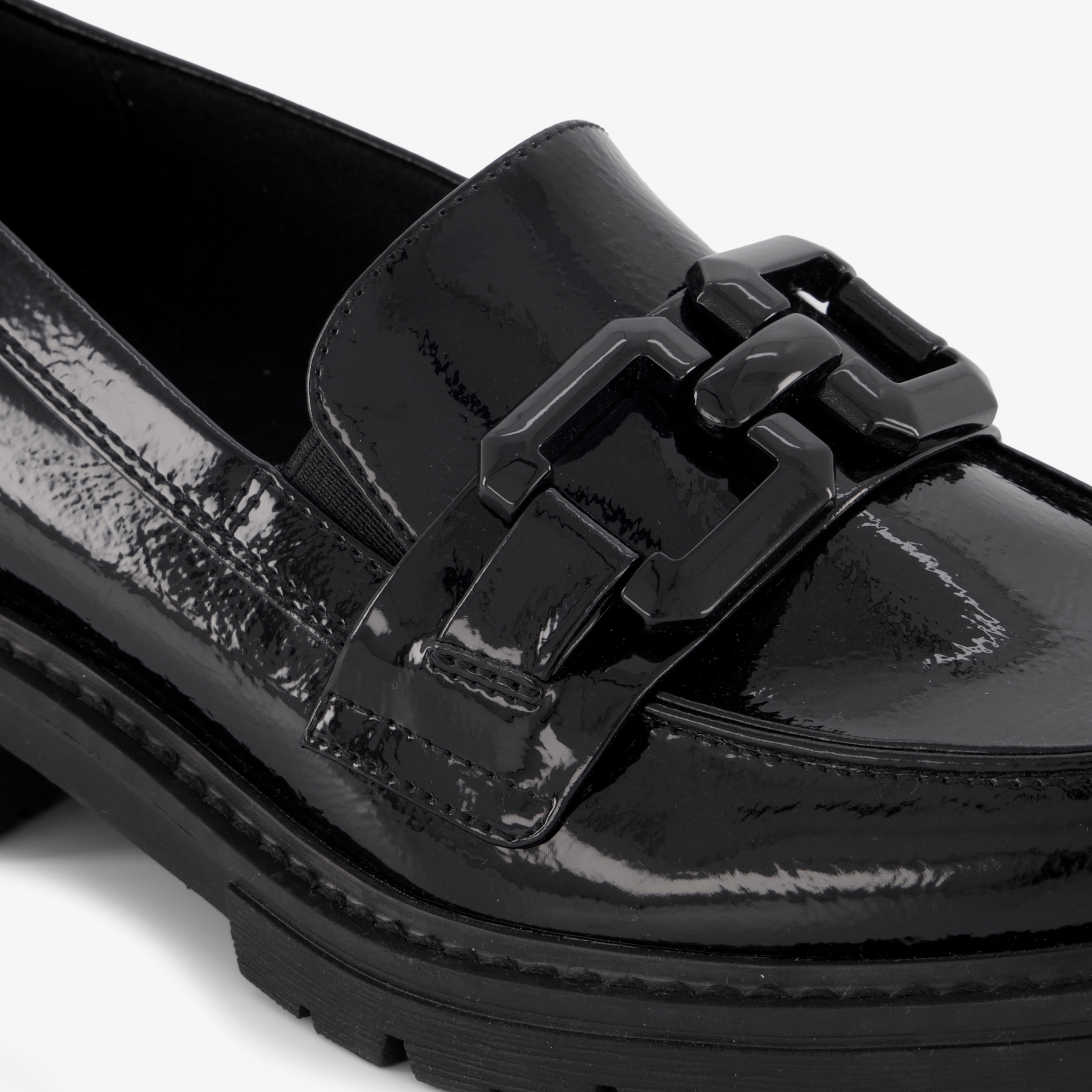 Softline dames lak loafers zwart – foto 5