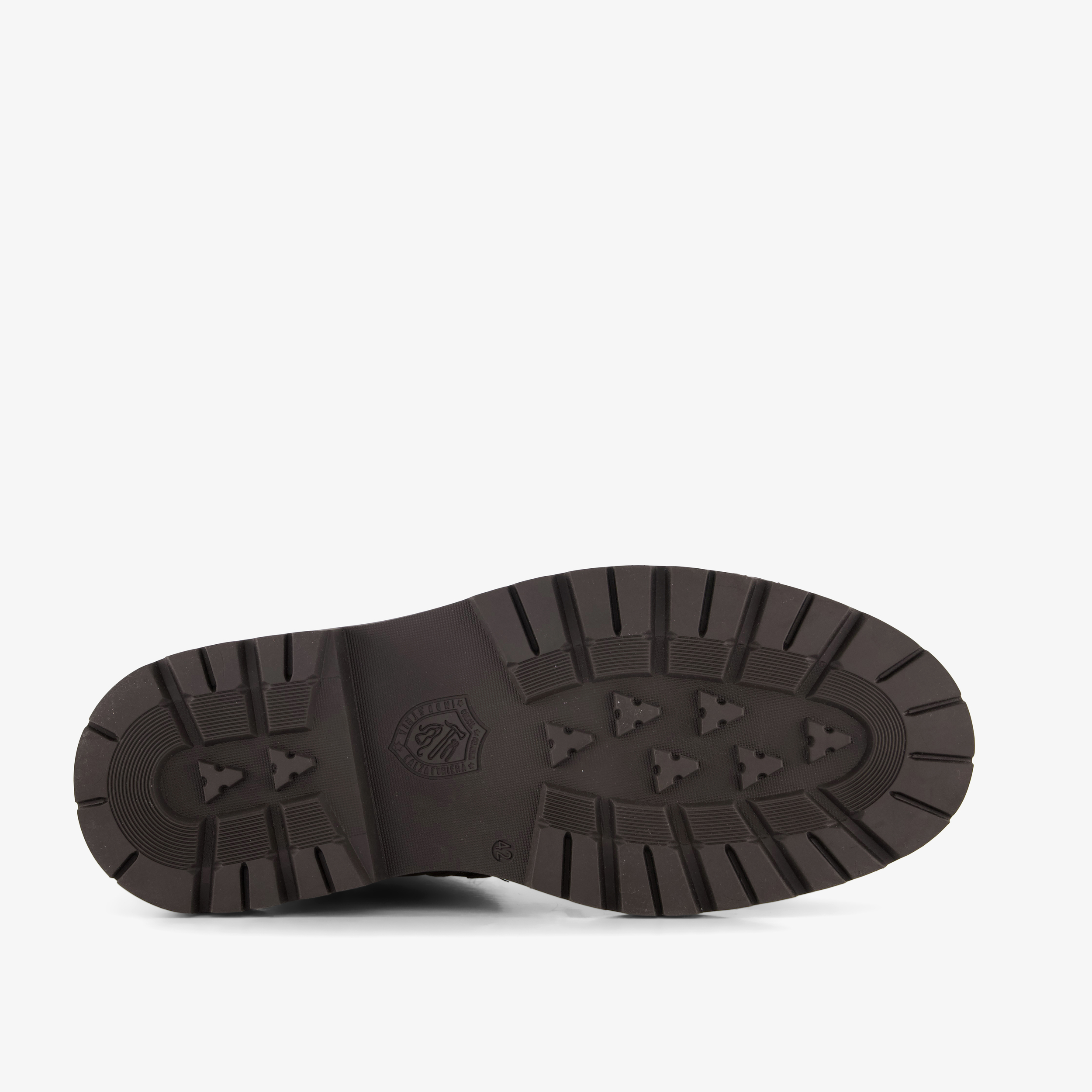 Output leren heren veterboots bruin – foto 3