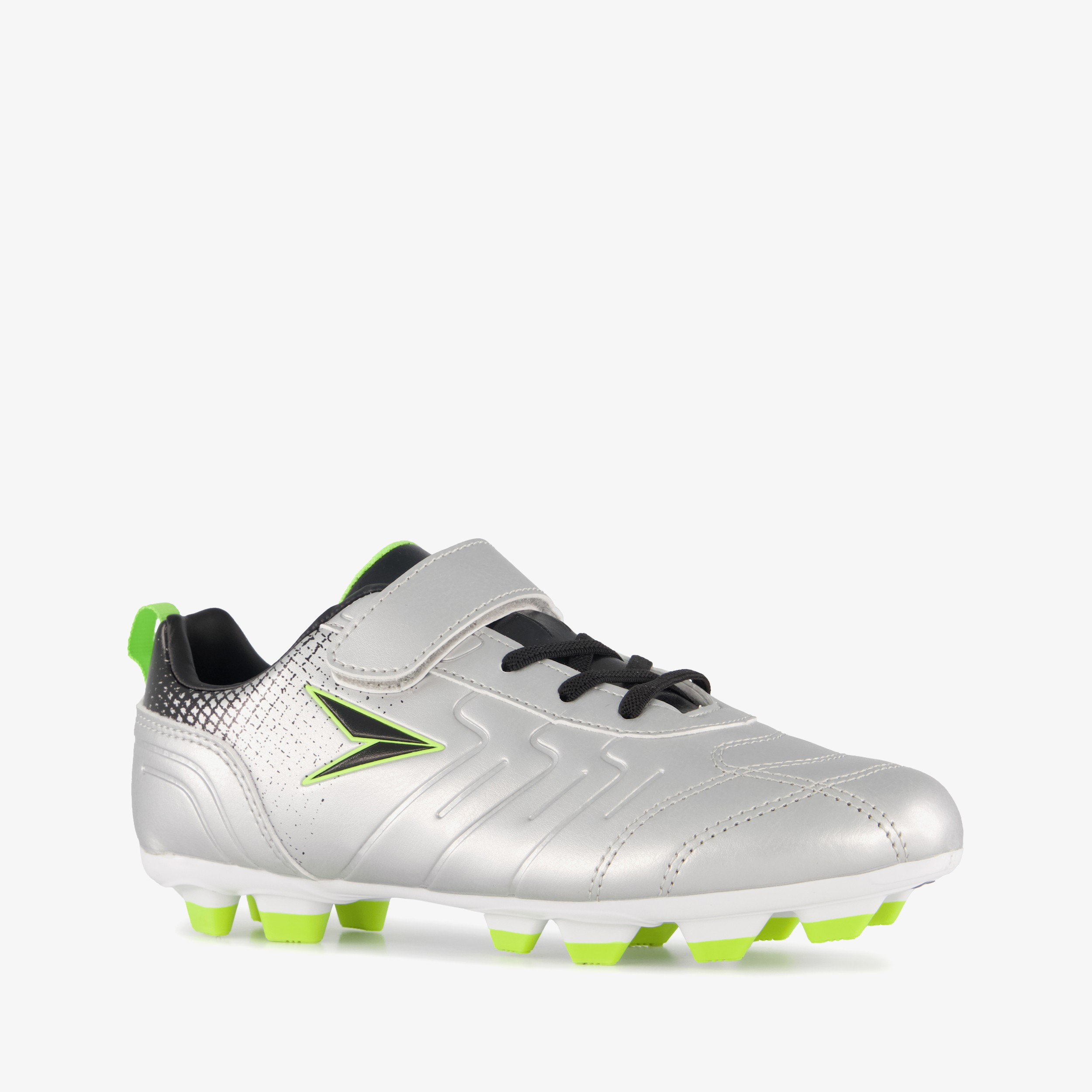 Dutchy Top-Spin kinder voetbalschoenen zilver