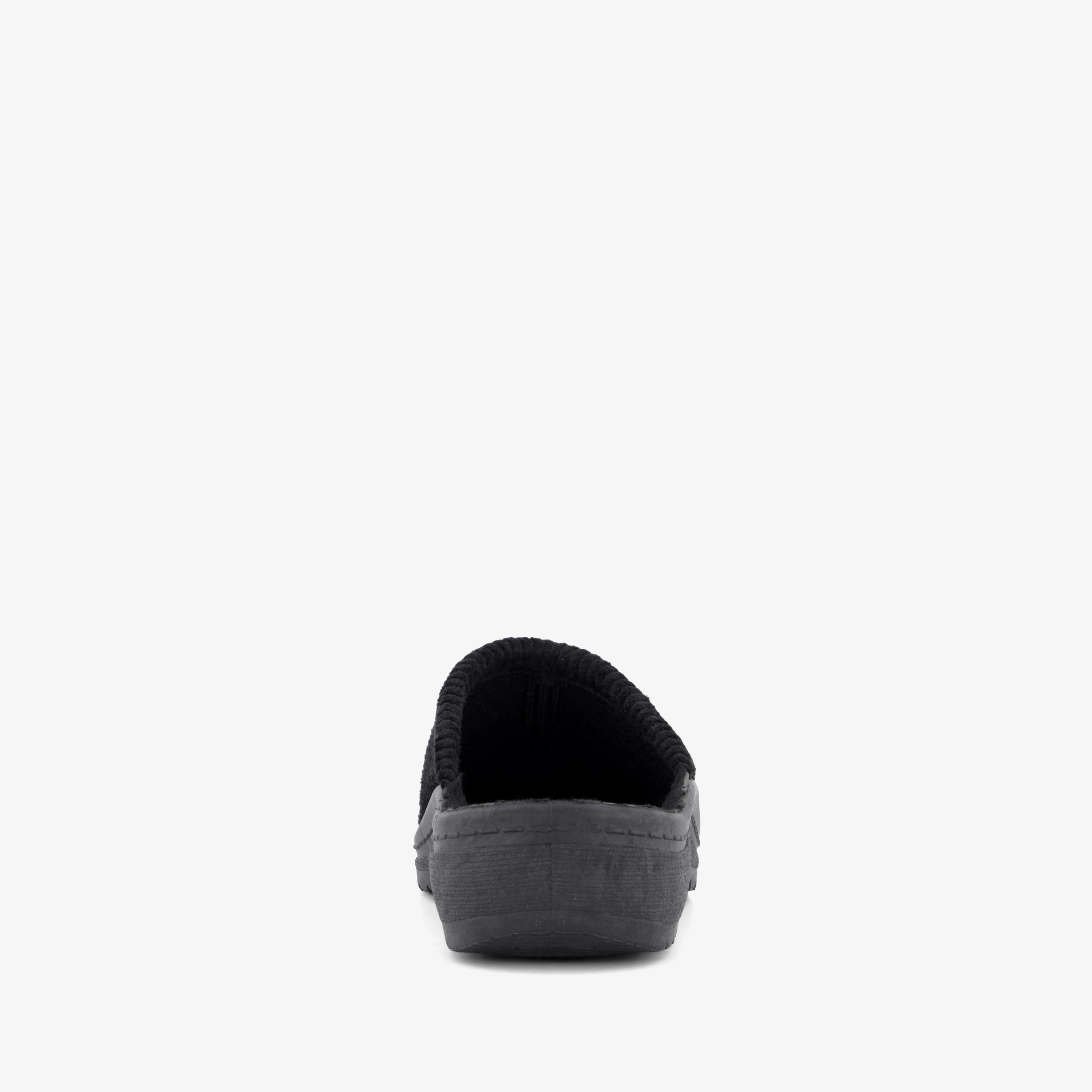 Natuform heren instap pantoffels ribstof zwart – foto 2