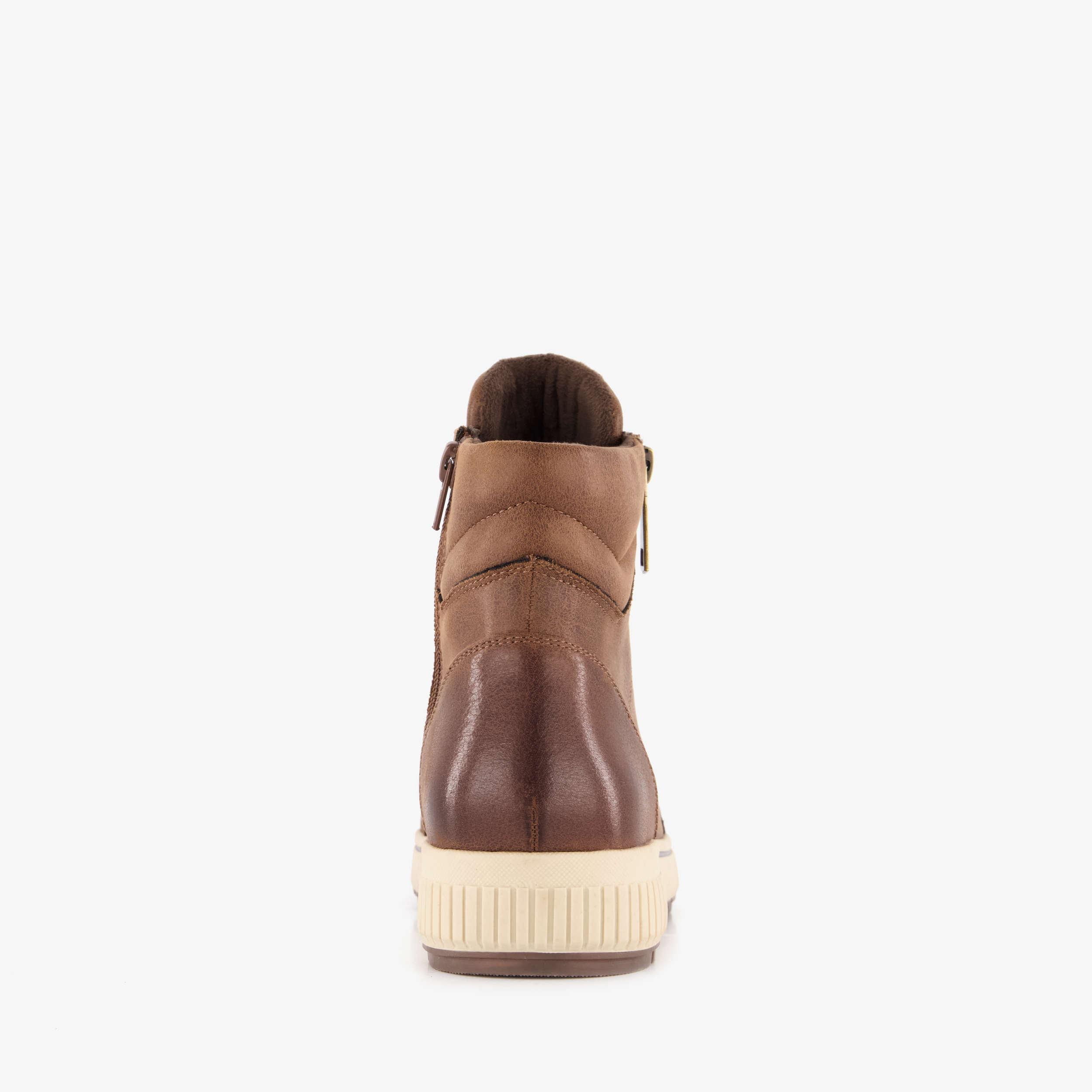 Natuform hoge dames sneakers cognac – foto 2