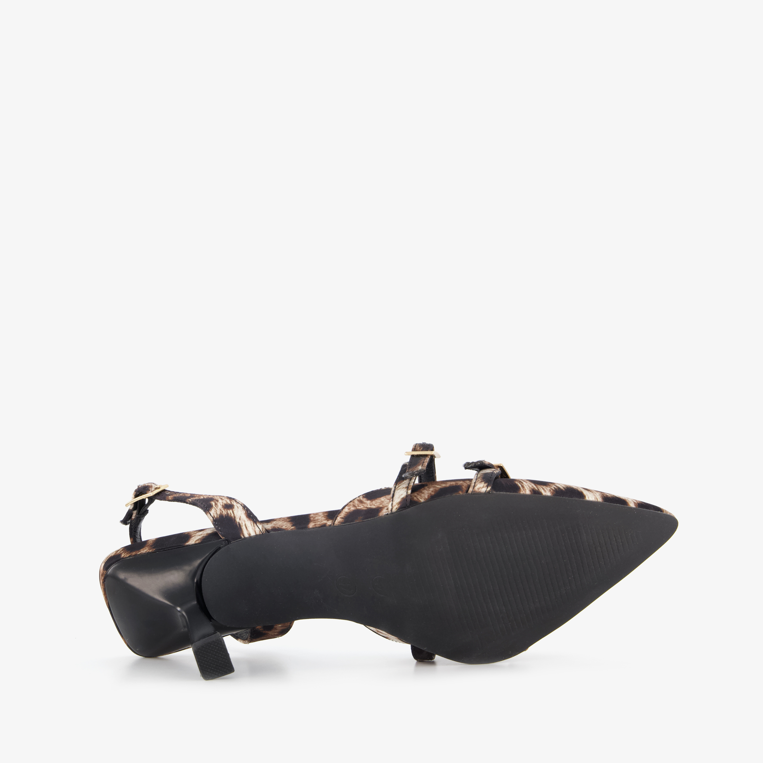 Nova dames pumps met panterprint en stilettohakken zwart bruin – foto 3