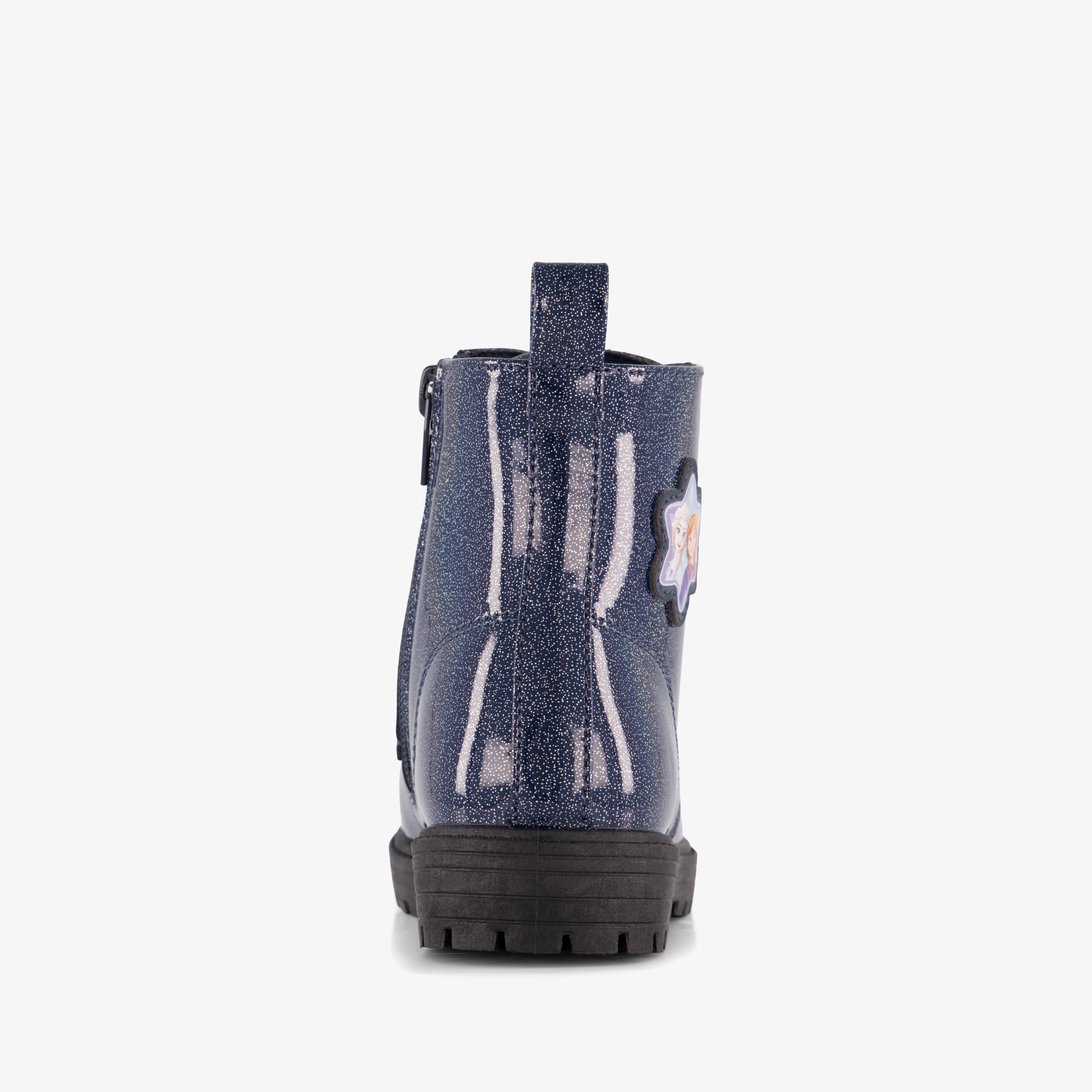 Frozen meisjes veterboots met glitters blauw – foto 2