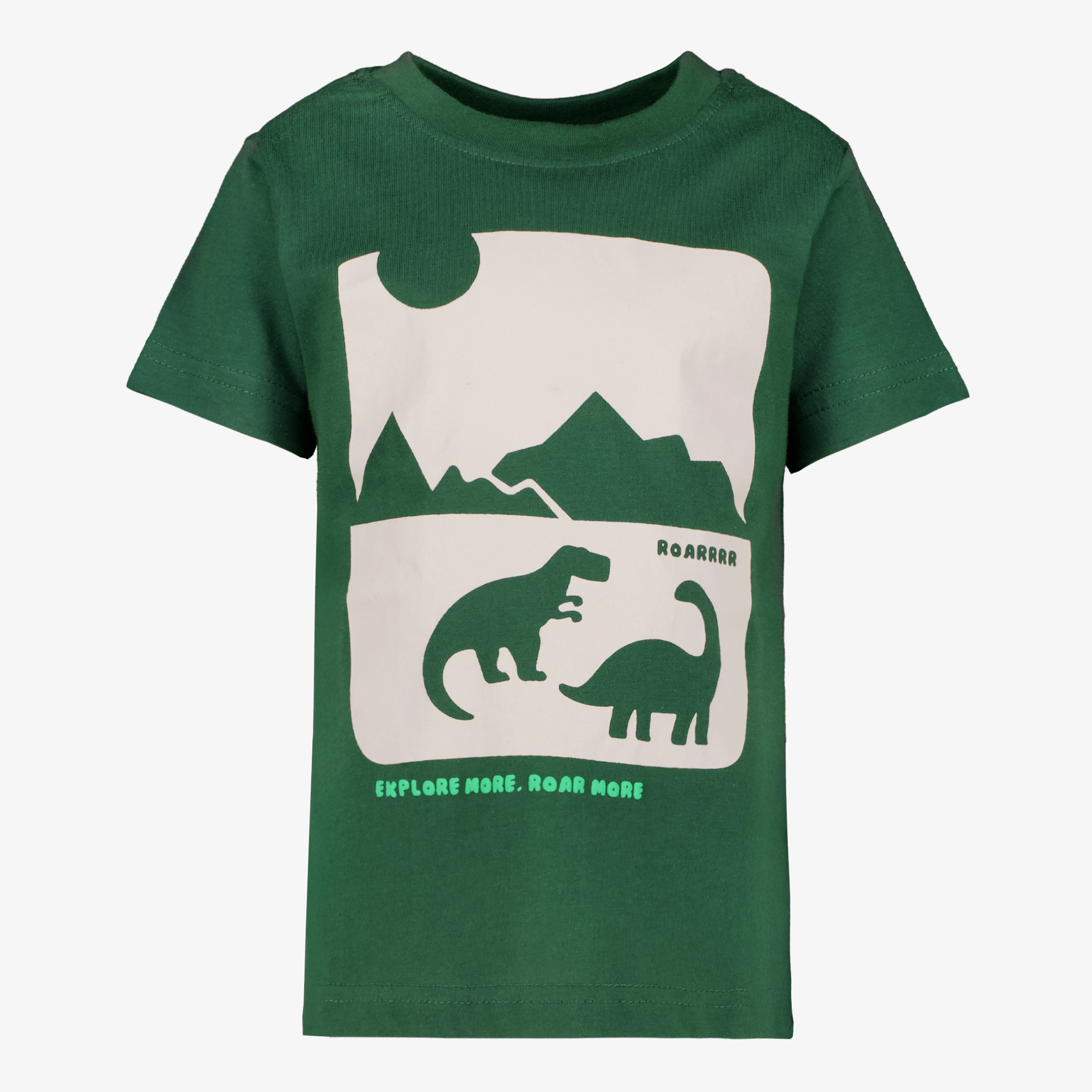 Unsigned jongens T-shirt met dino groen t-shirts & tops