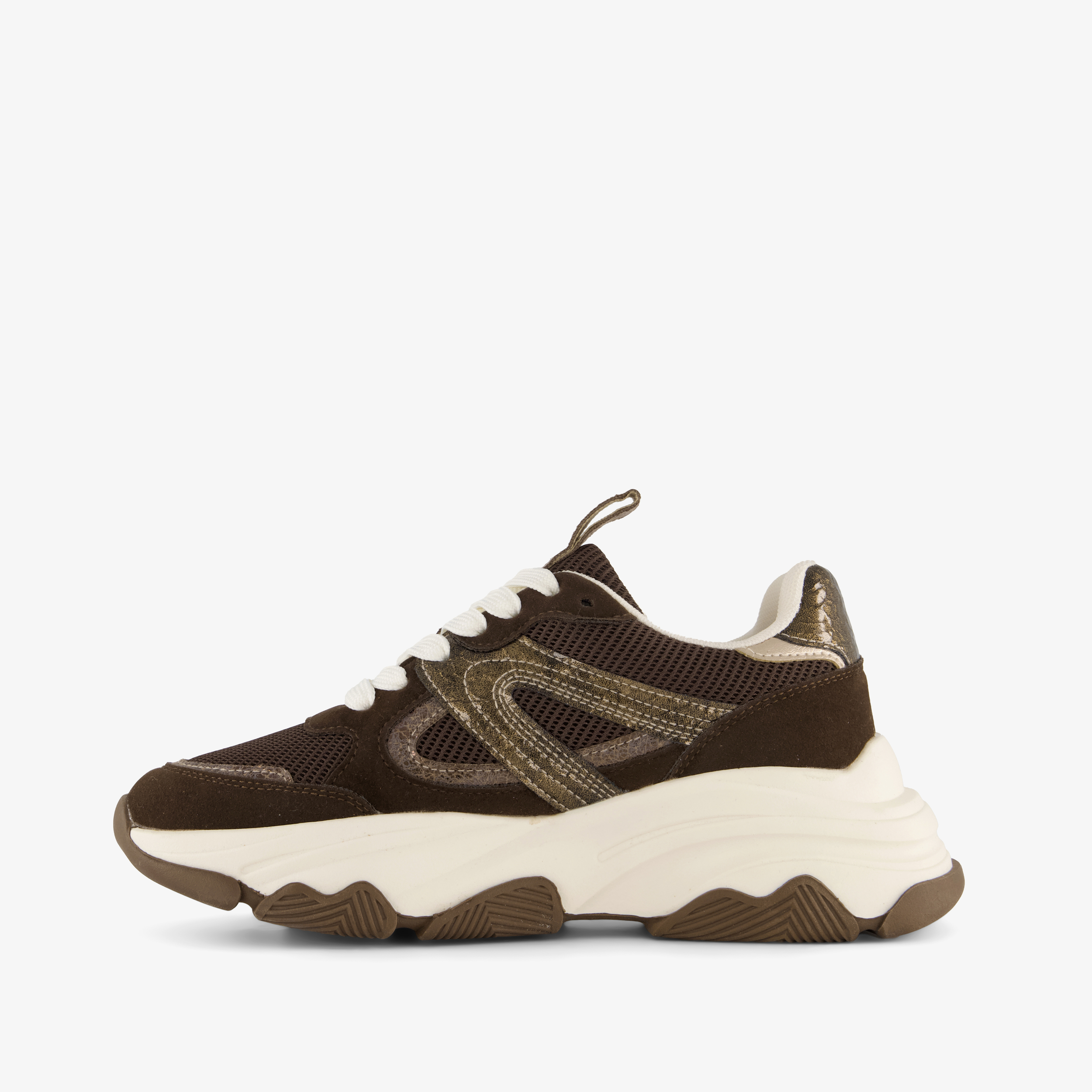 Blue Box dames dad sneakers bruin