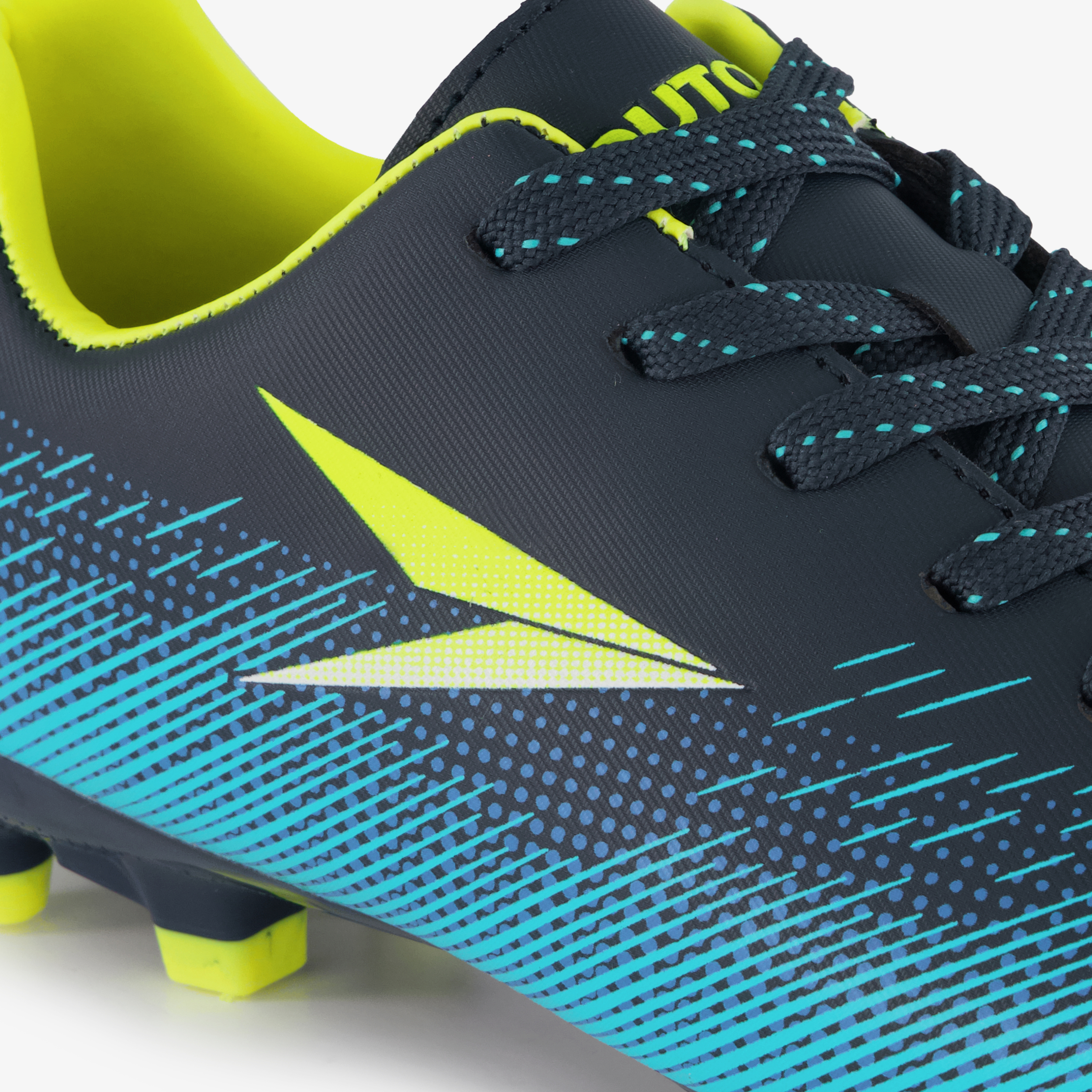 Dutchy Vision FG kinder voetbalschoenen blauw geel meisjes veldschoenen – foto 5