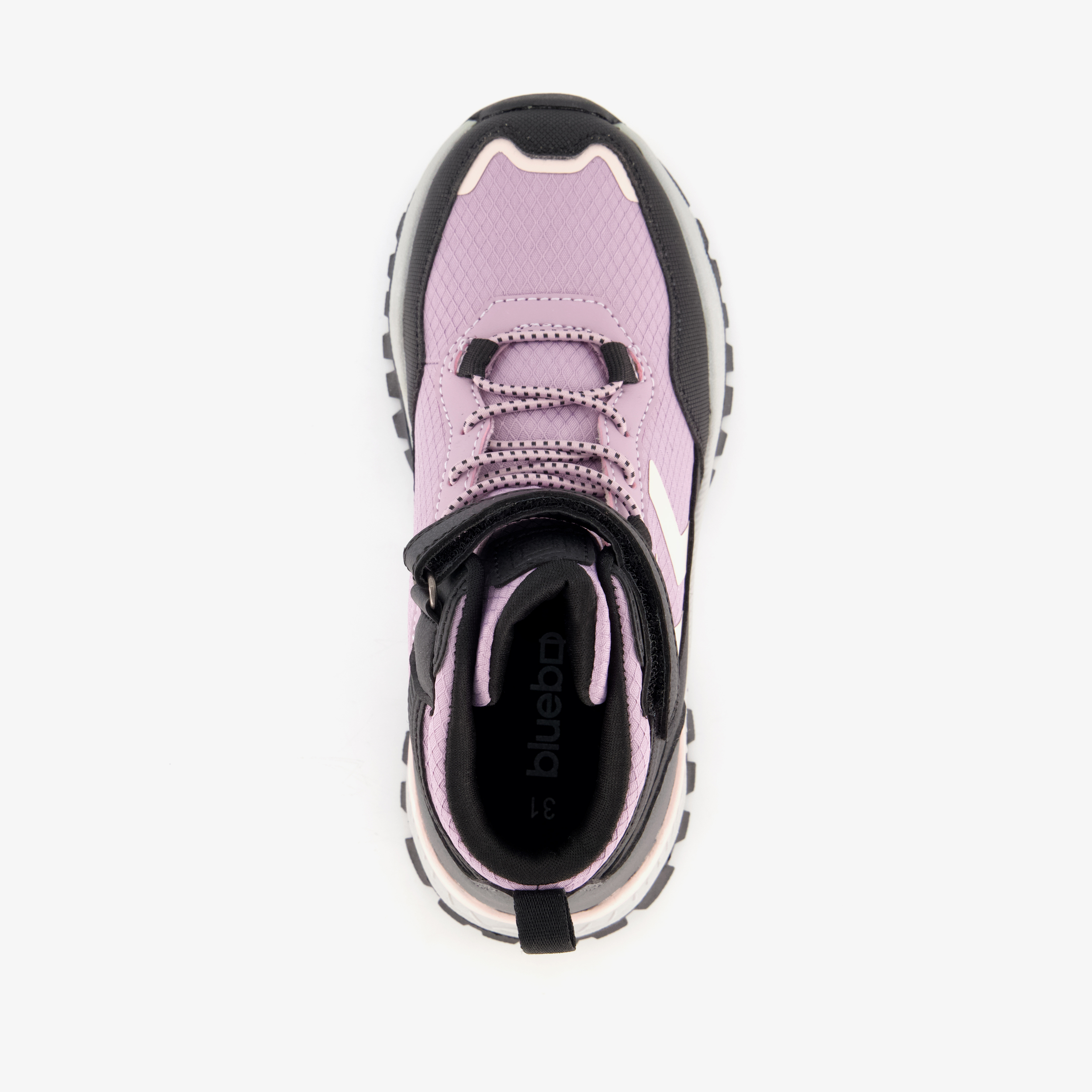 Blue Box hoge meisjes wandel sneakers lila zwart – foto 4