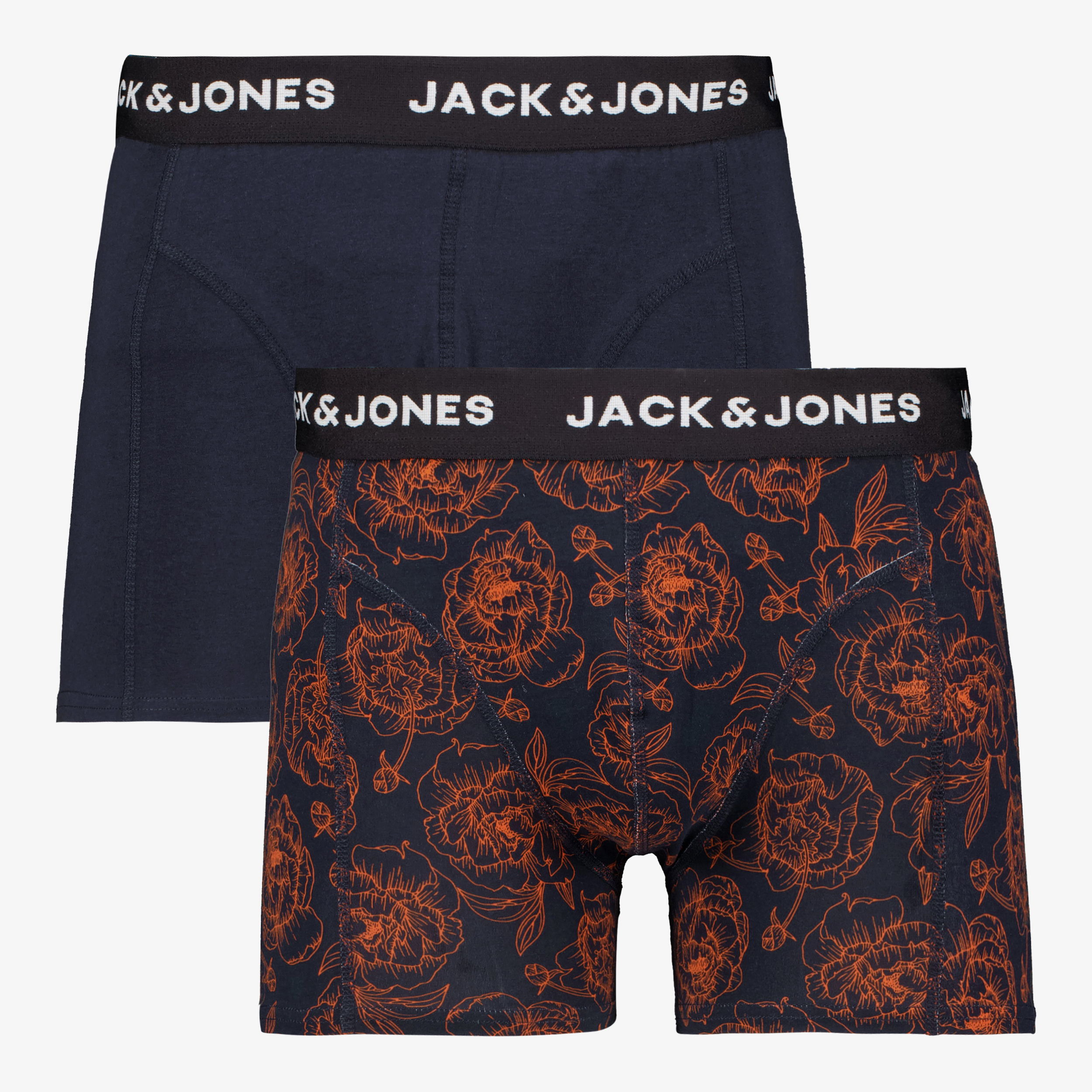 Jack en Jones 2-pack heren boxershorts blauw nachtmode & ondergoed