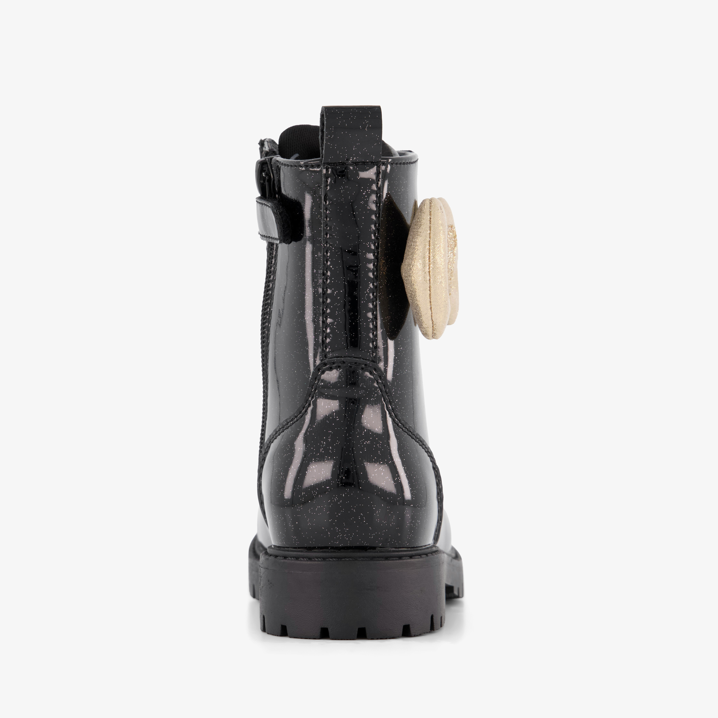 Blue Box meisjes glitter veterboots met gouden strik – foto 2