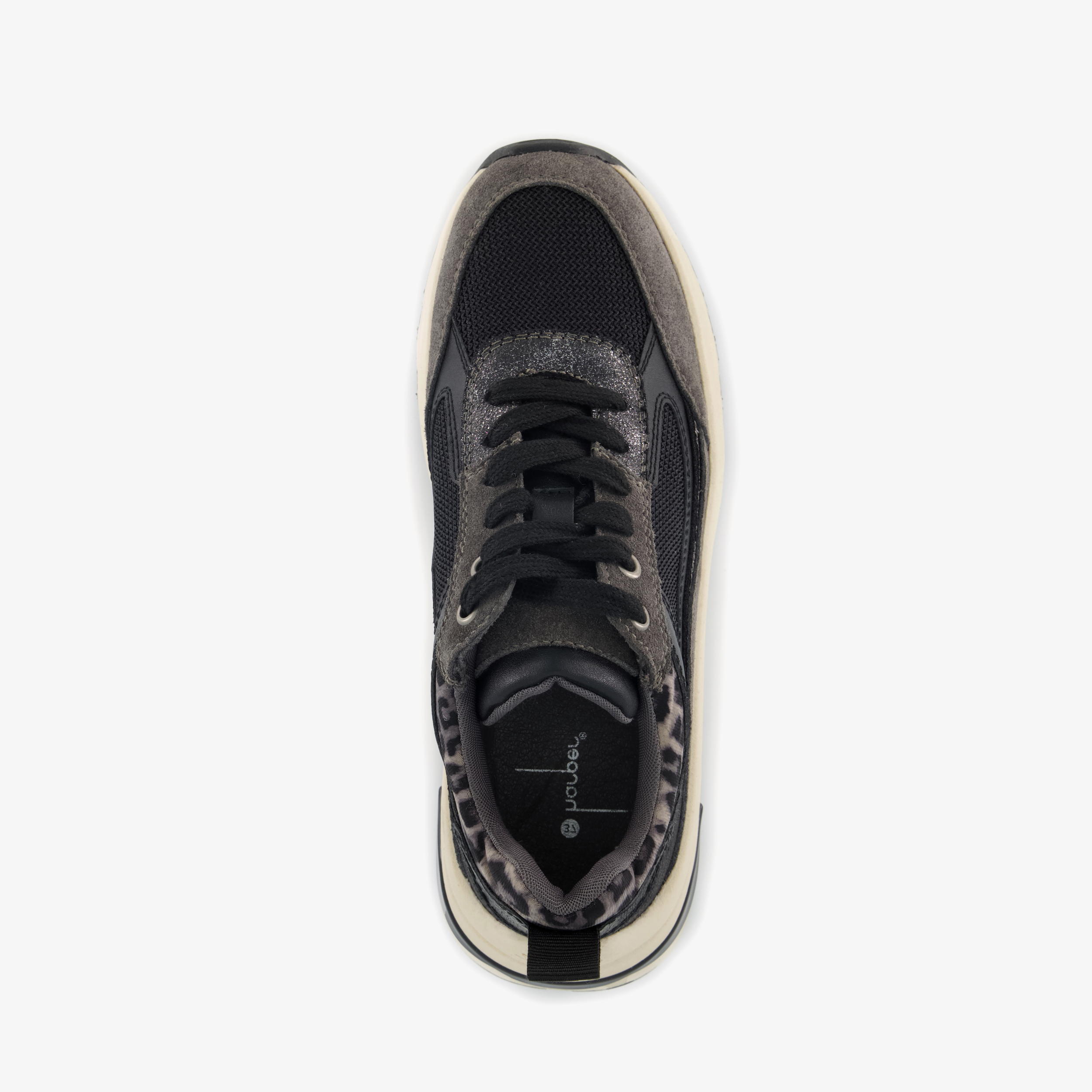 Harper dames sneakers met panterprint details grijs – foto 4
