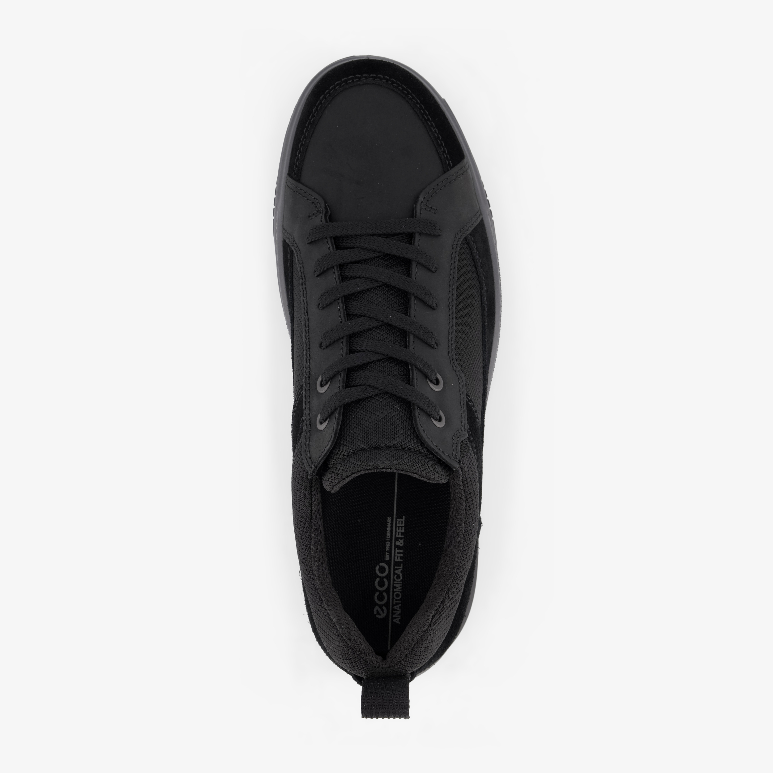 ECCO Bypath Tred suède heren veterschoenen zwart sneakers – foto 4