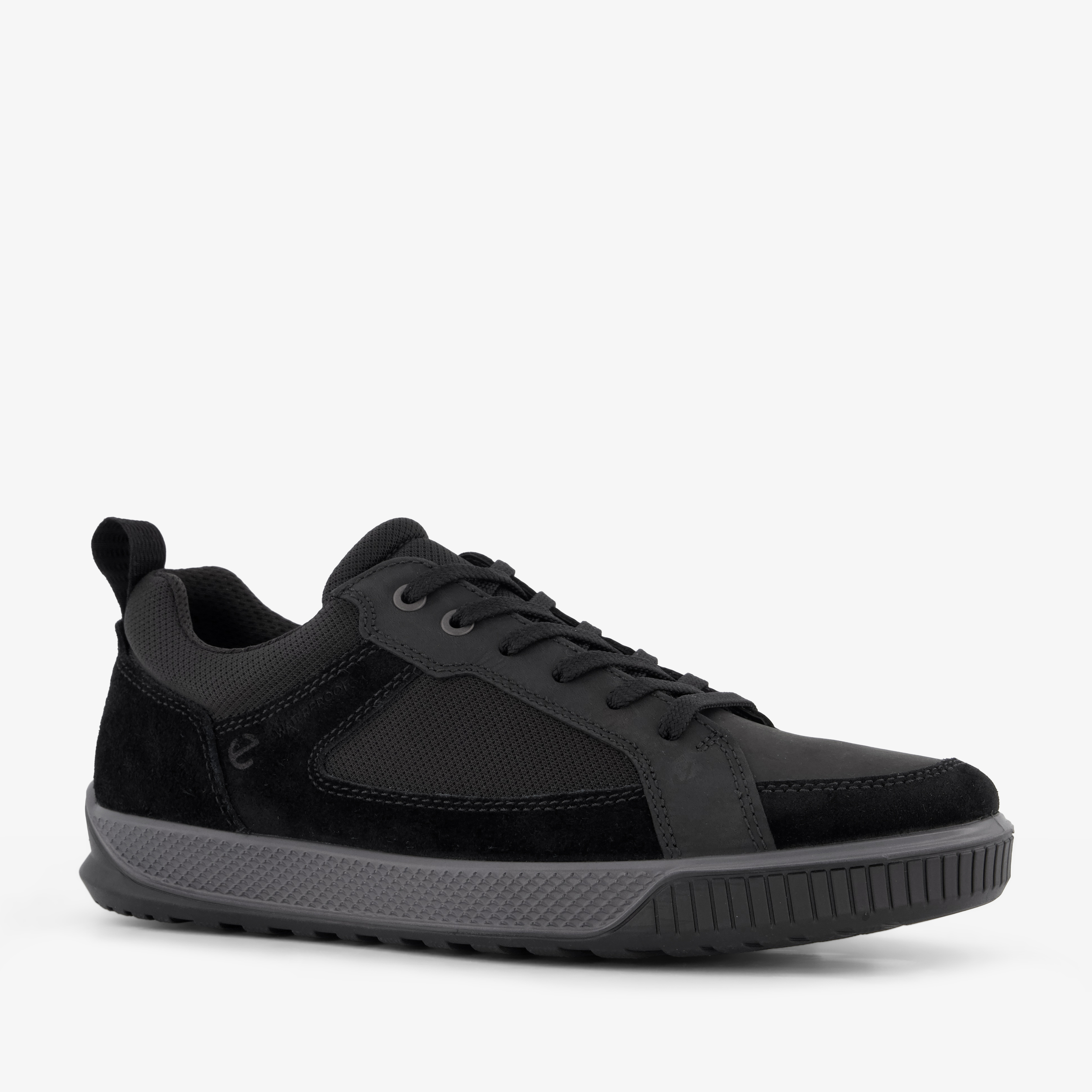 ECCO Bypath Tred suède heren veterschoenen zwart sneakers