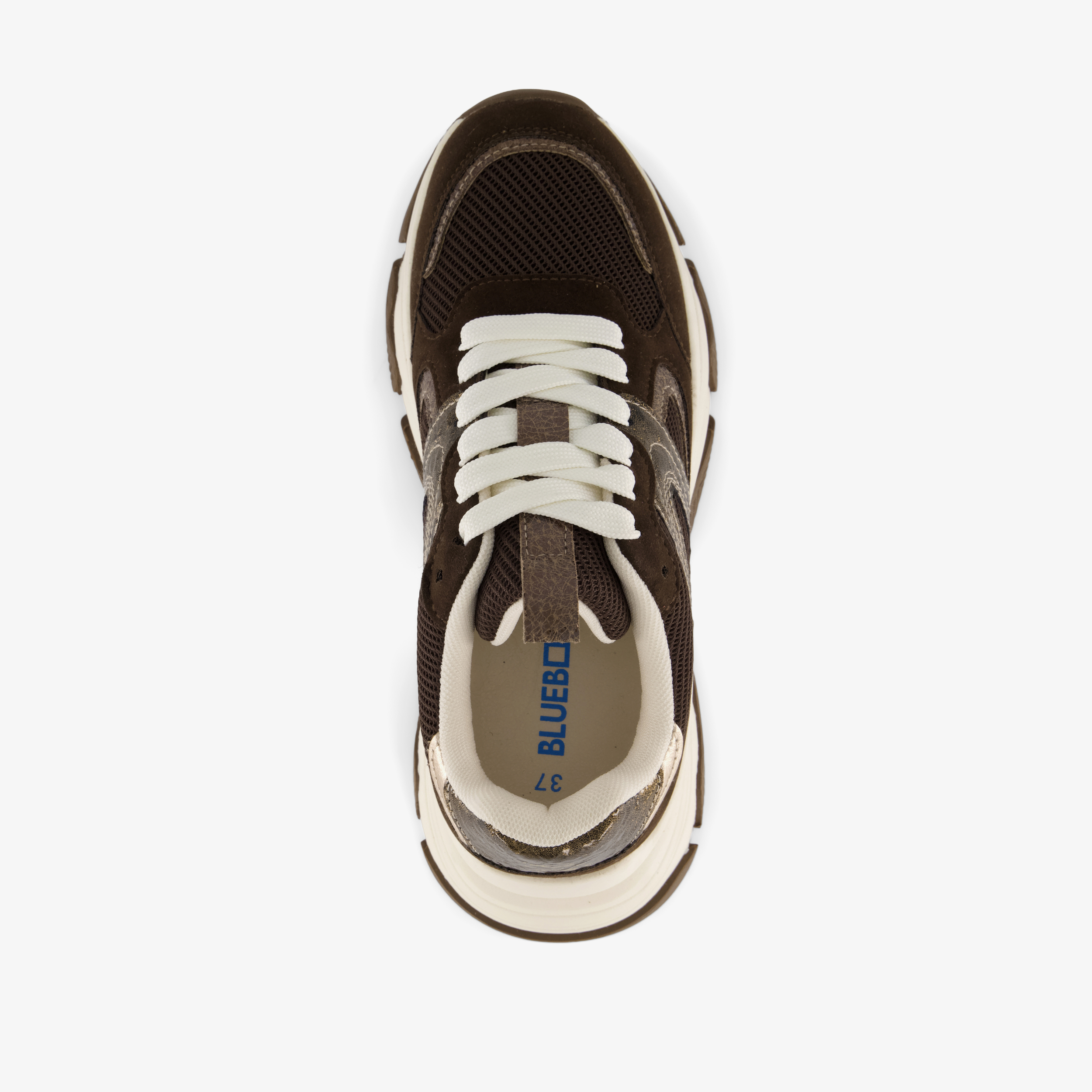 Blue Box dames dad sneakers bruin – foto 4