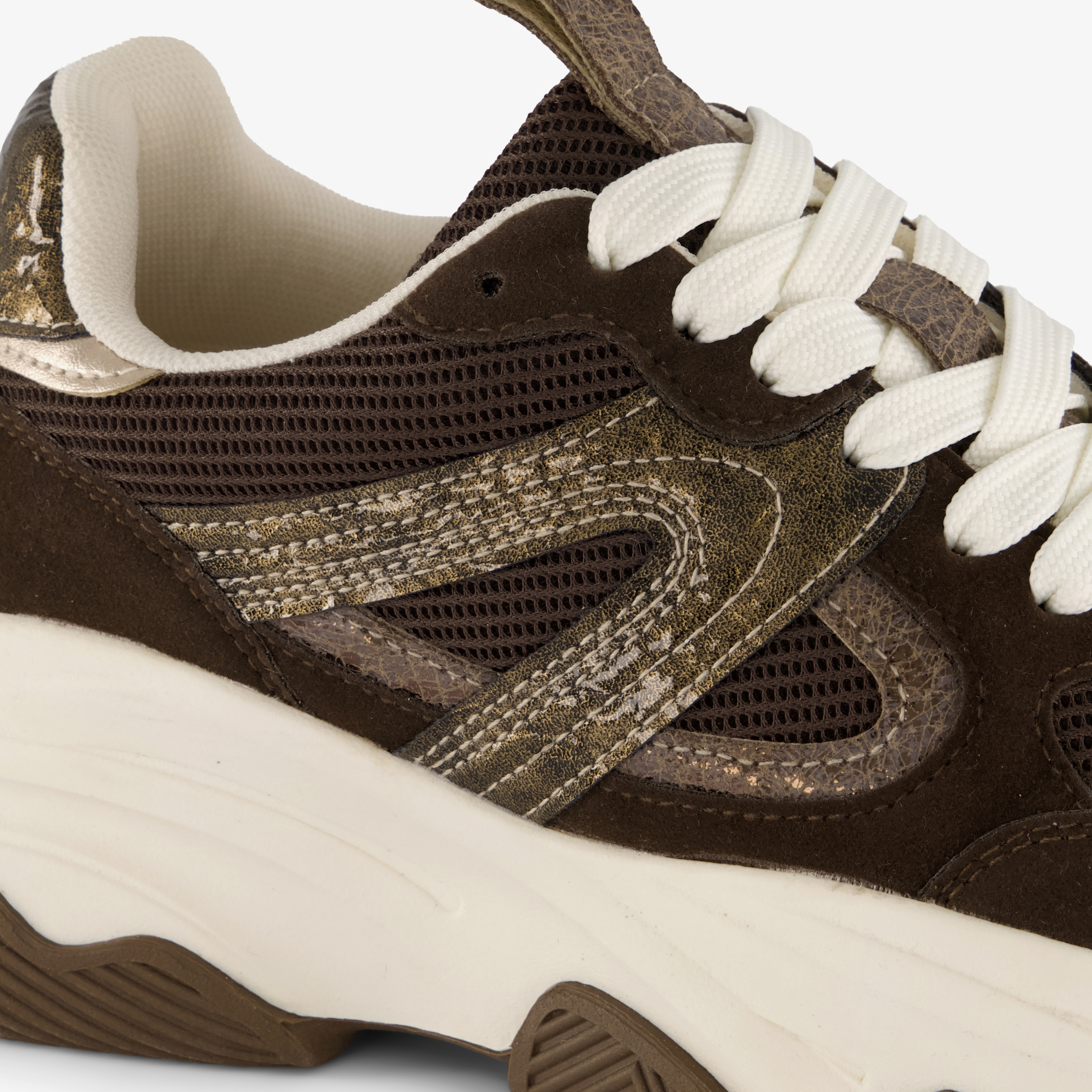 Blue Box dames dad sneakers bruin – foto 5
