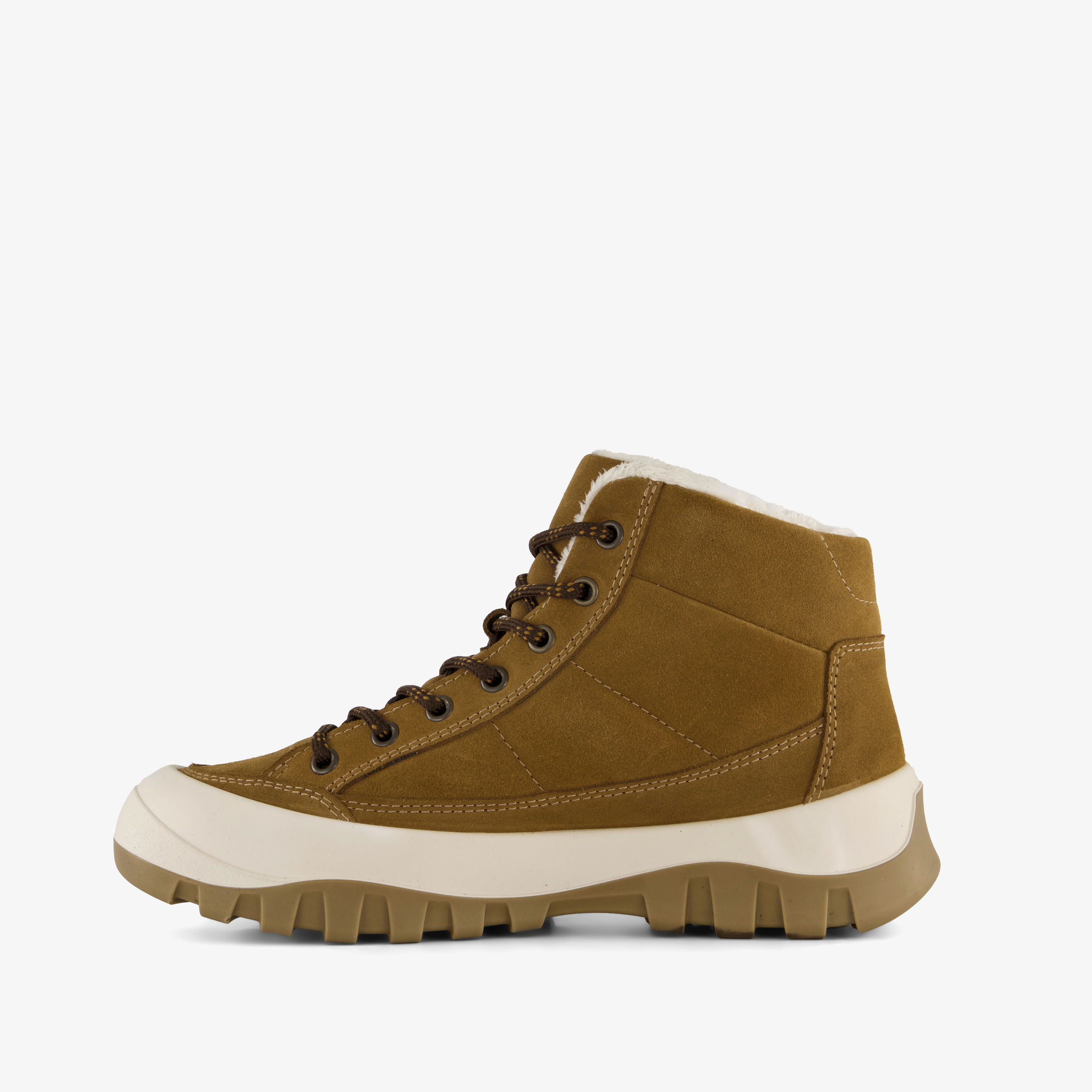 Mountain Peak suède dames veterboots cognac