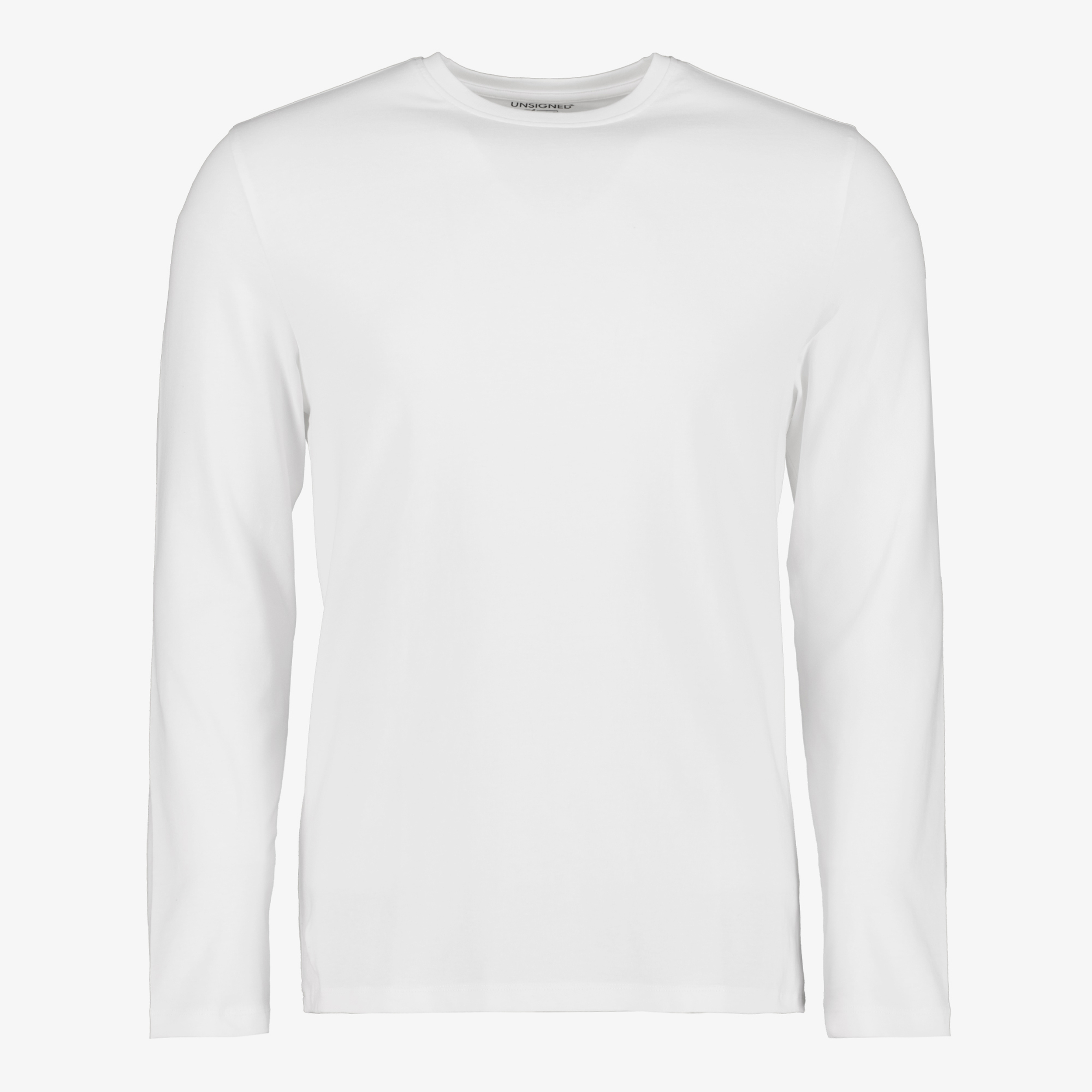 Unsigned heren longsleeve shirt wit t-shirts & tops
