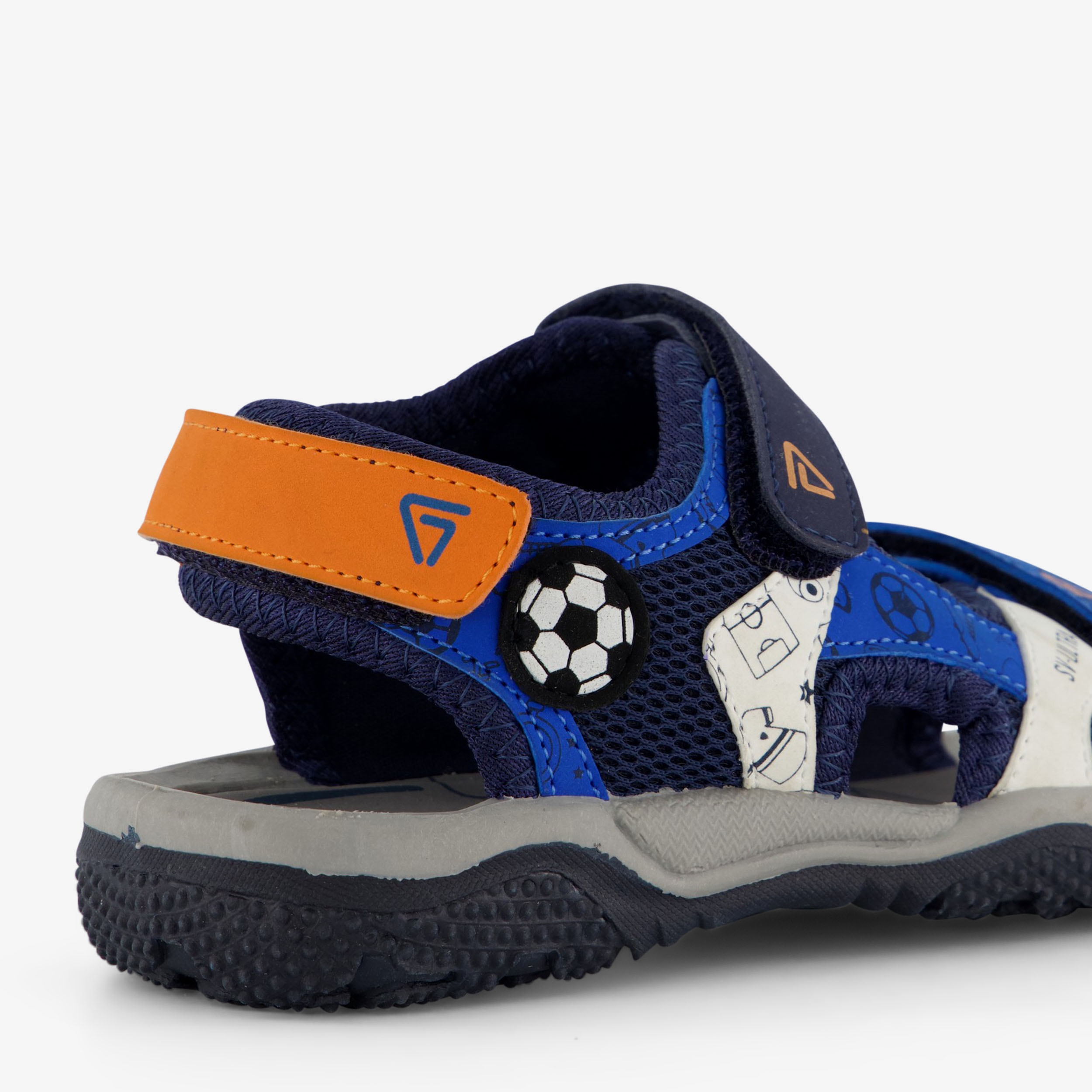 Blue Box jongens sandalen met voetbal blauw