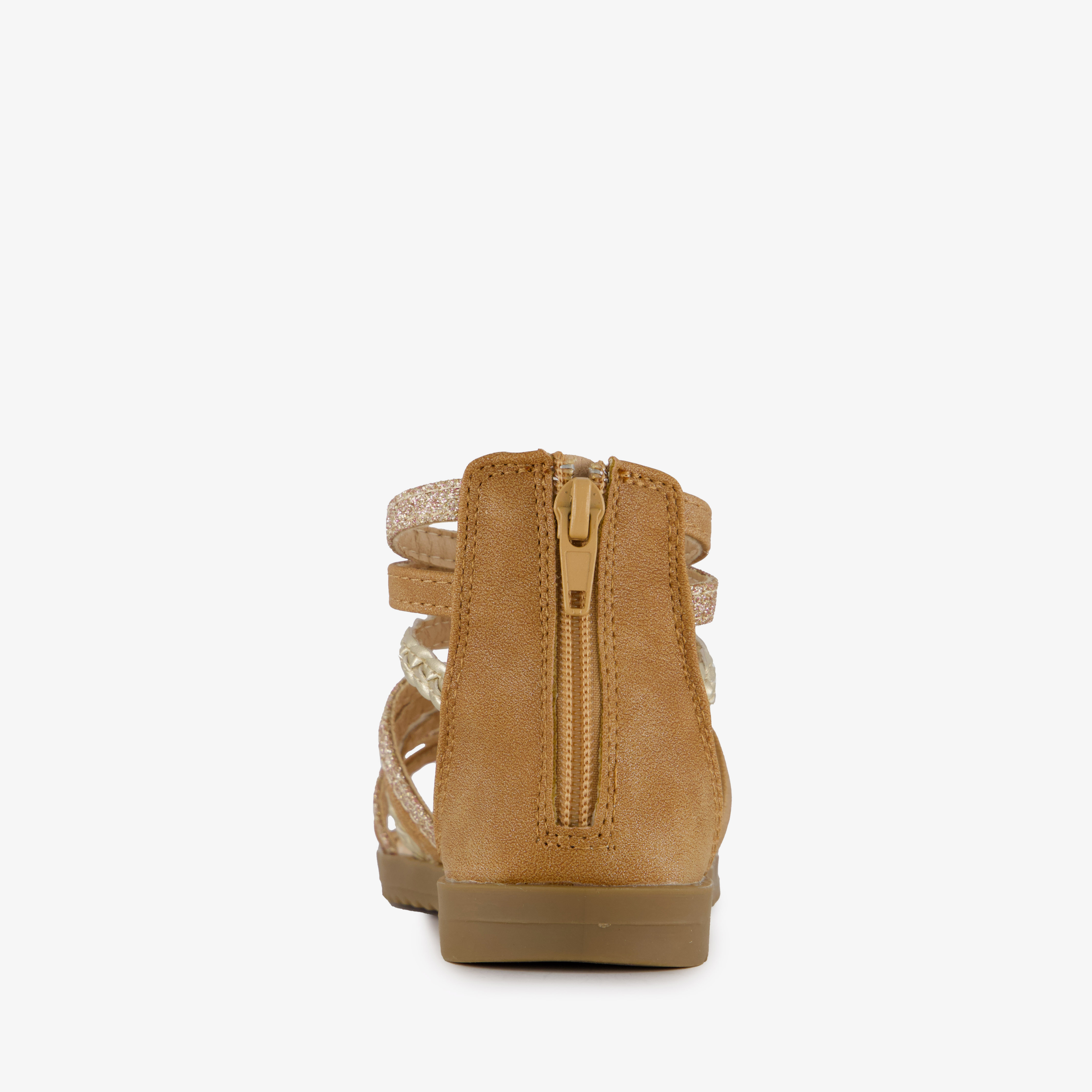 Blue Box meisjes sandalen cognac met glitter – foto 3