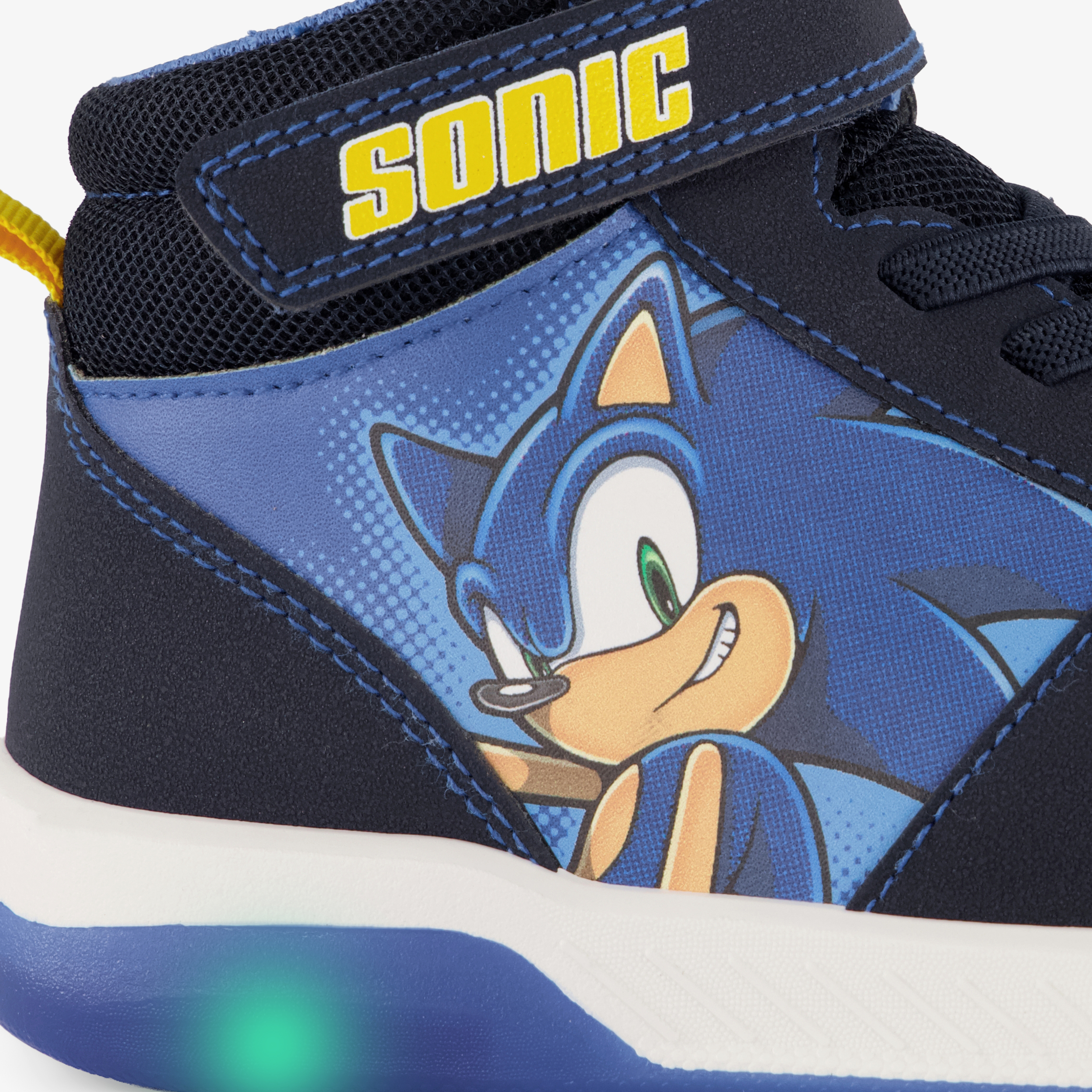 Sonic hoge jongens sneakers met opdruk blauw – foto 5