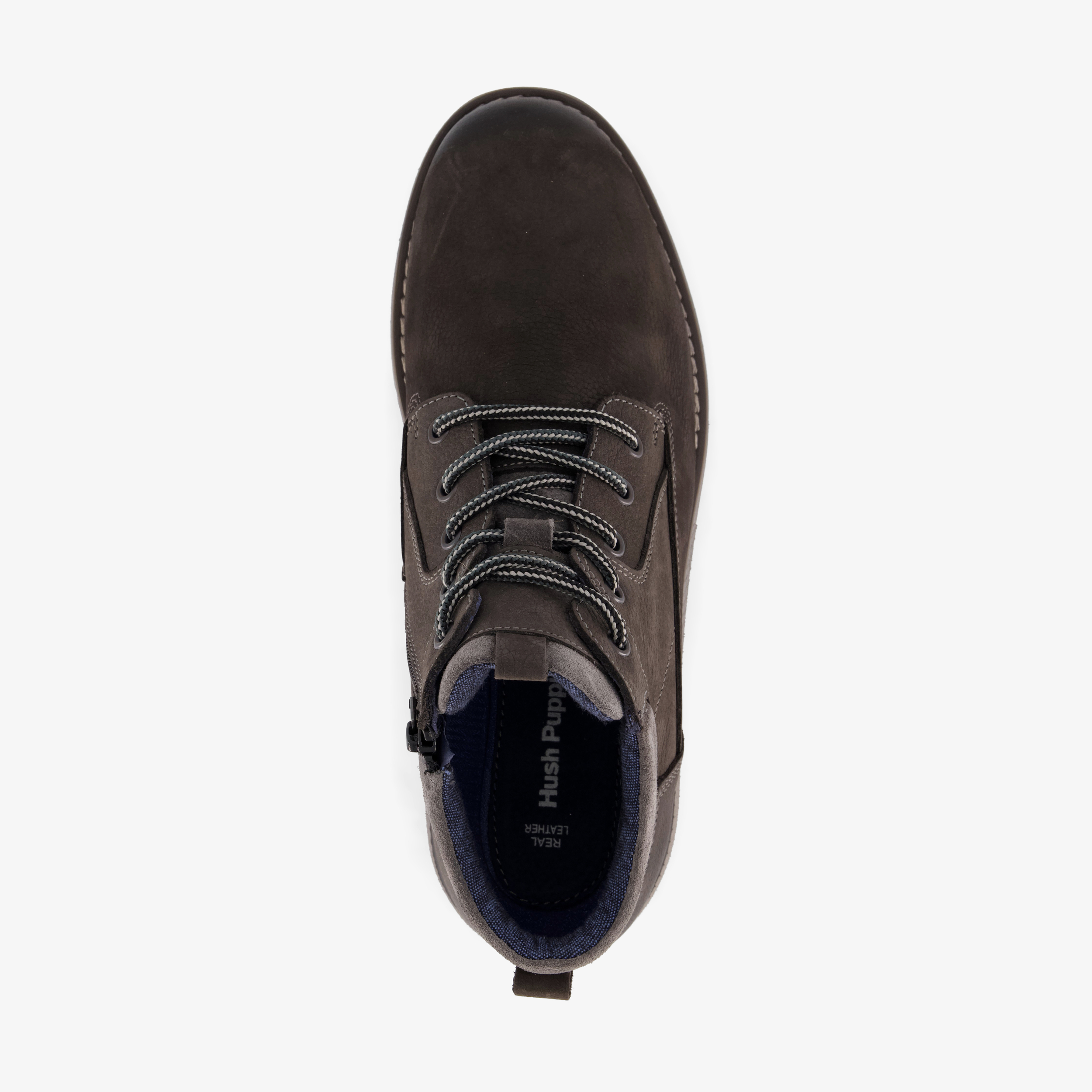 Hush Puppies leren heren veterschoenen grijs boots – foto 4