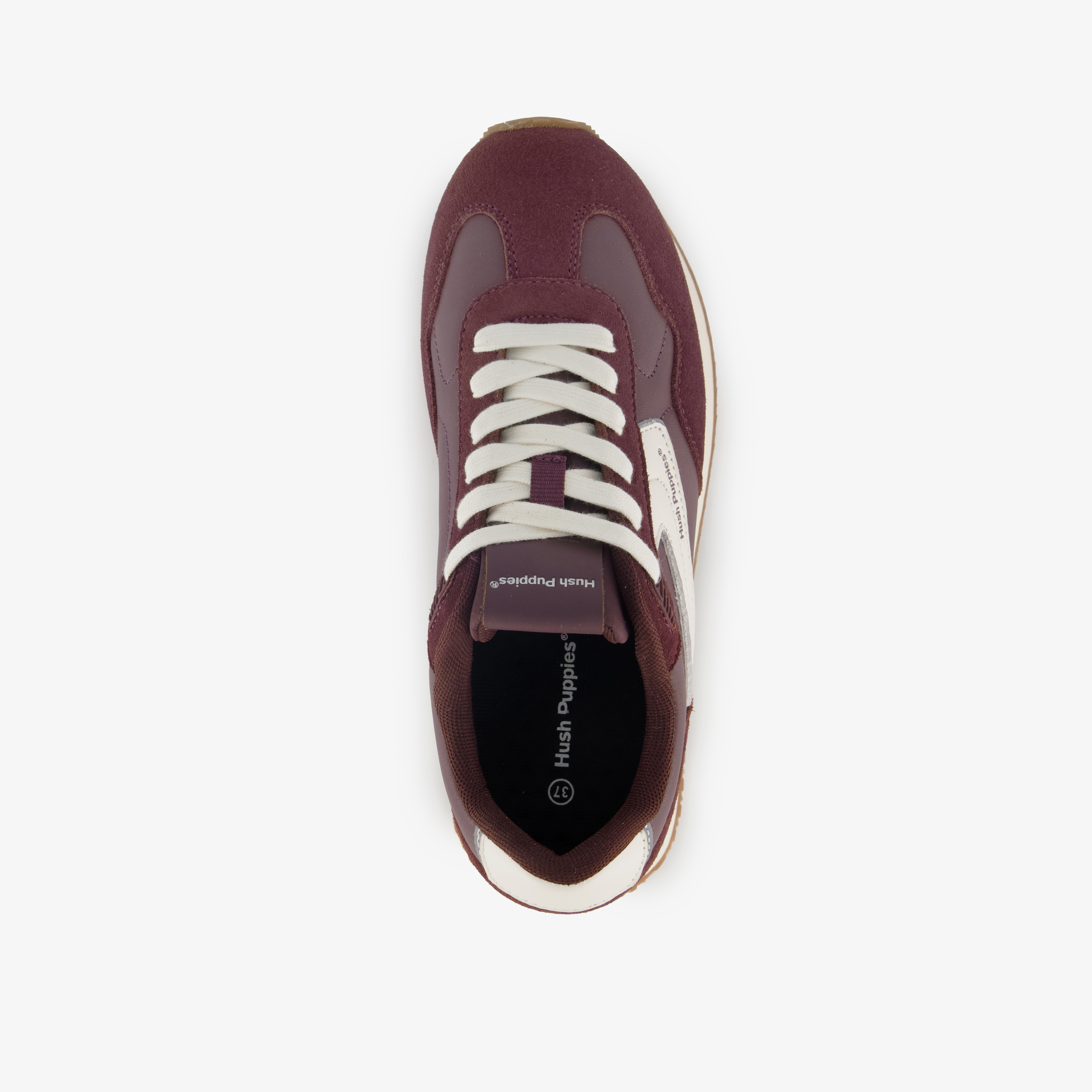 Hush Puppies dames sneakers bordeauxrood – foto 4