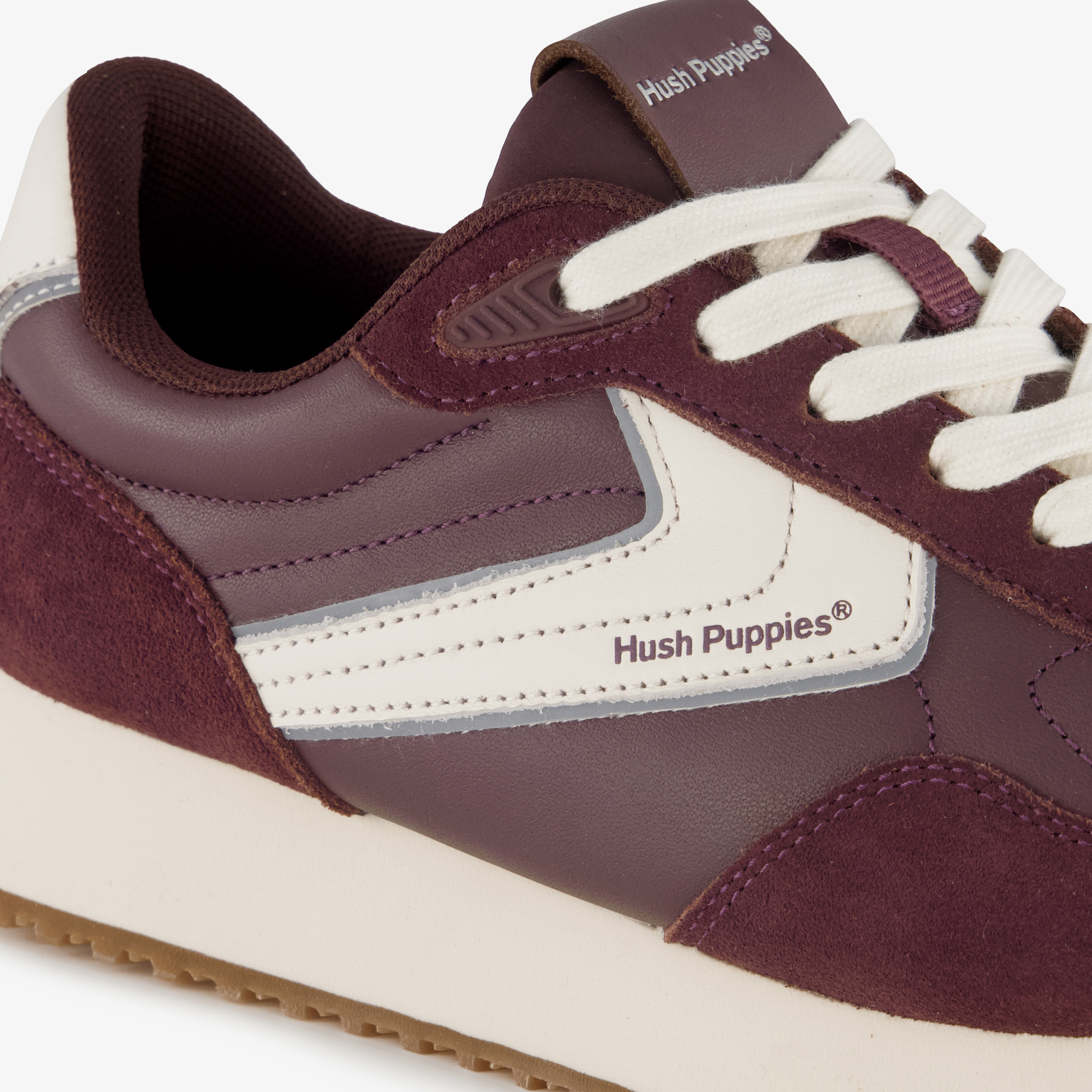 Hush Puppies dames sneakers bordeauxrood – foto 5