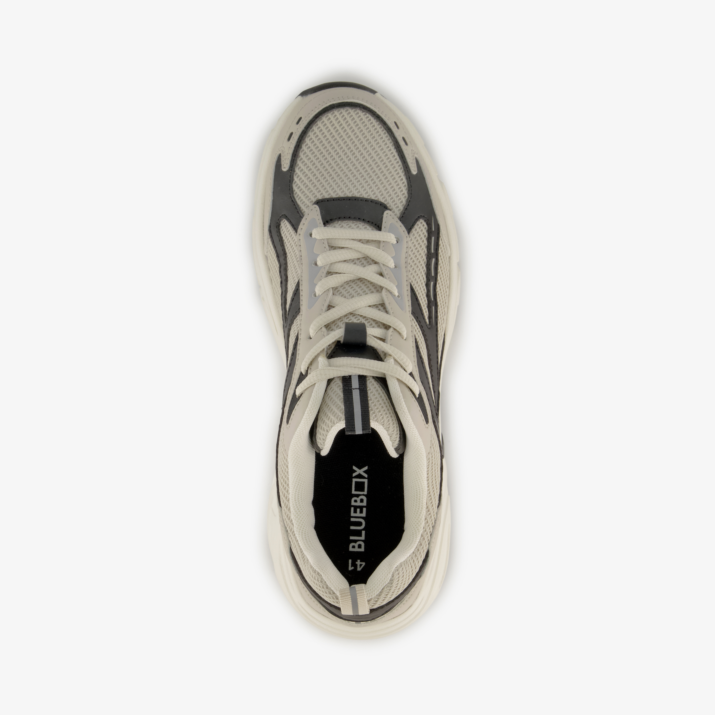 Blue box heren dad sneakers beige zwart – foto 4