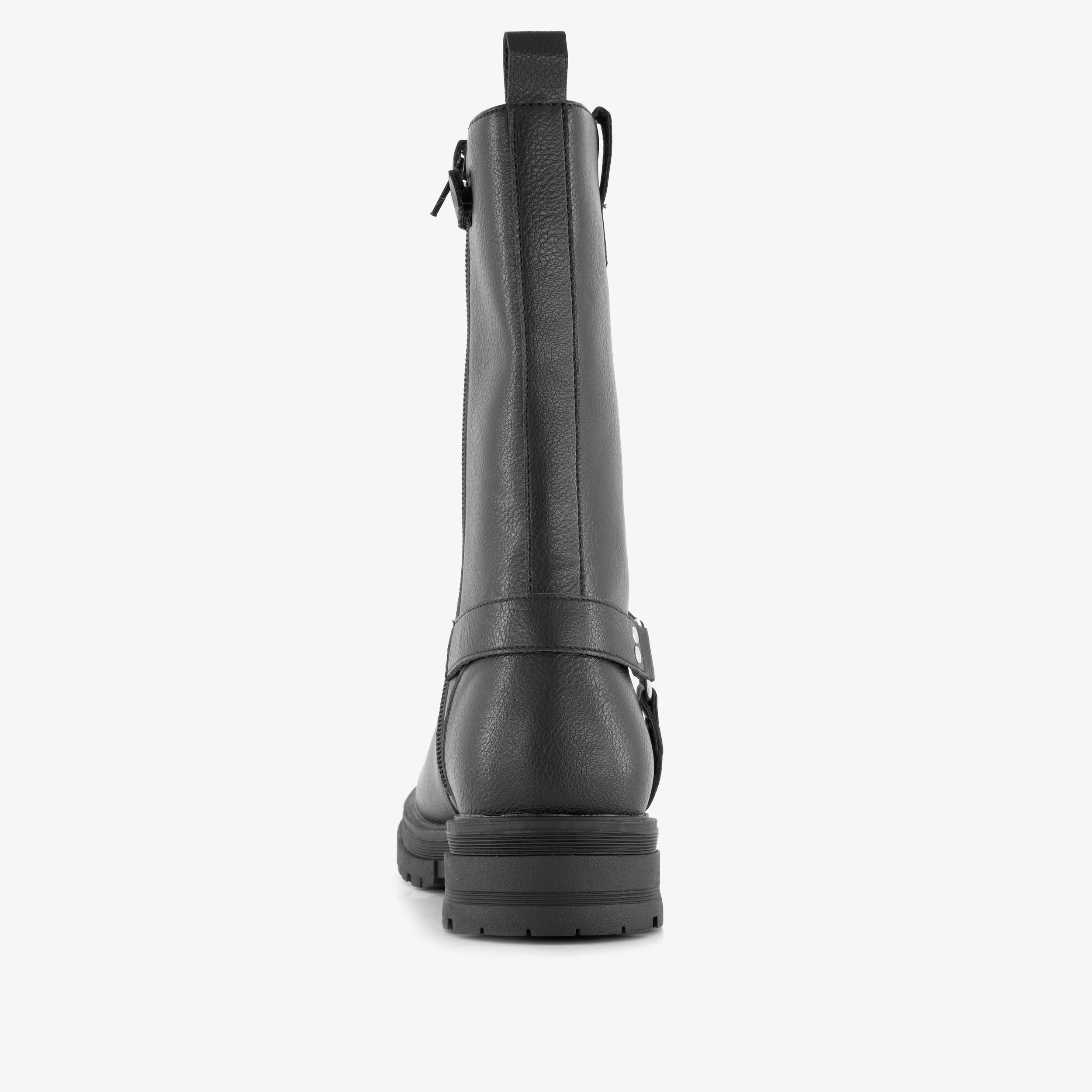Blue Box hoge meisjes biker boots zwart laarzen – foto 2
