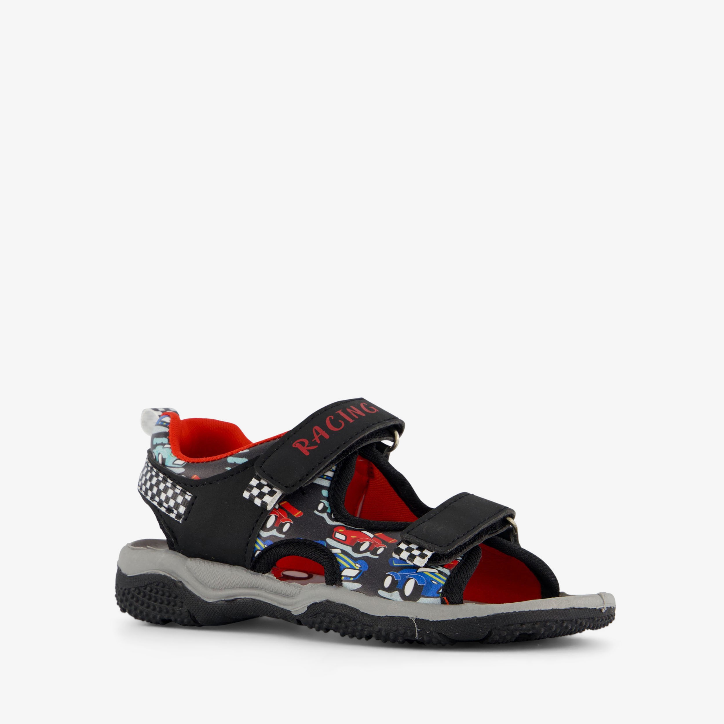 Blue Box jongens sandalen met race auto zwart