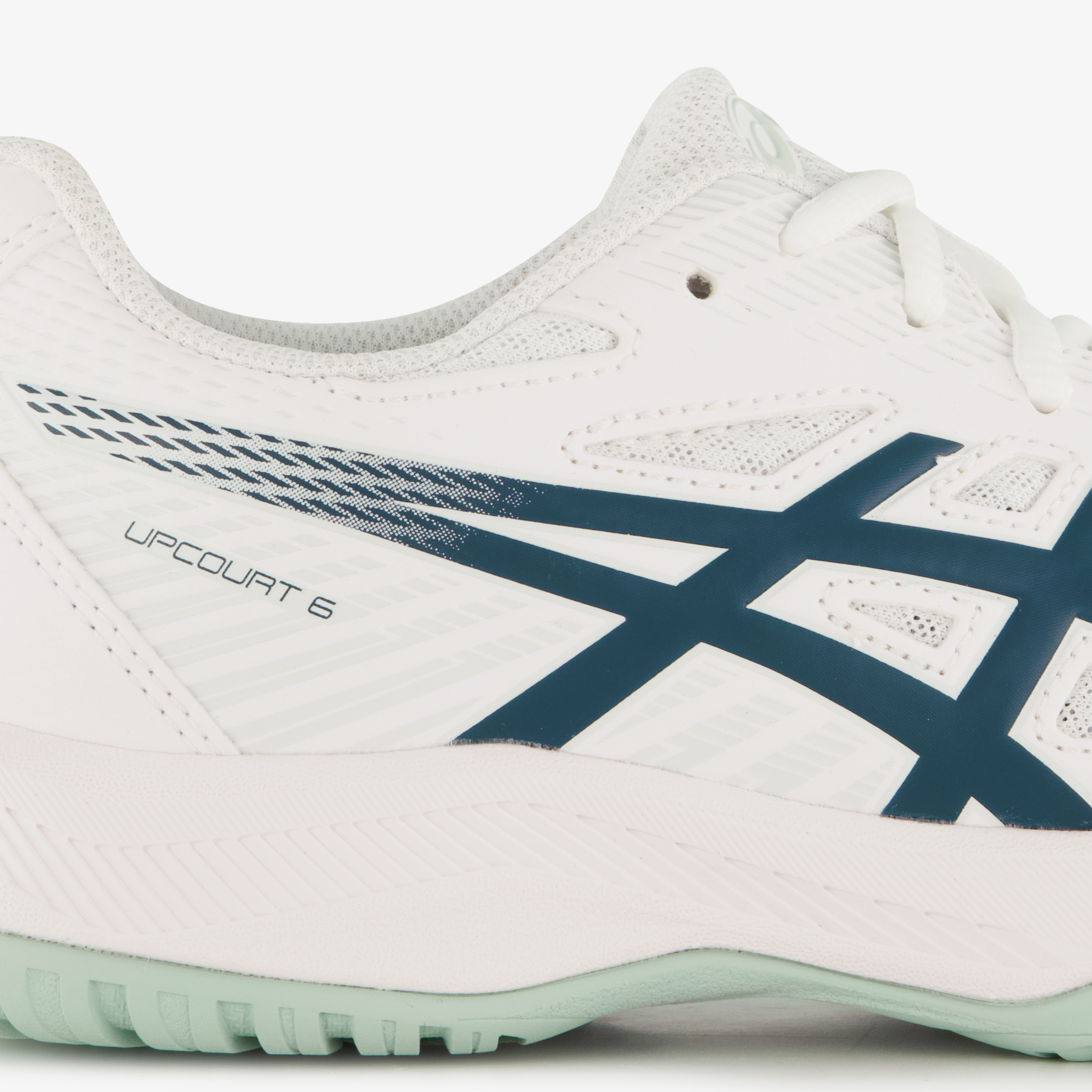 Asics Upcourt 6 heren zaalschoenen wit groen – foto 5