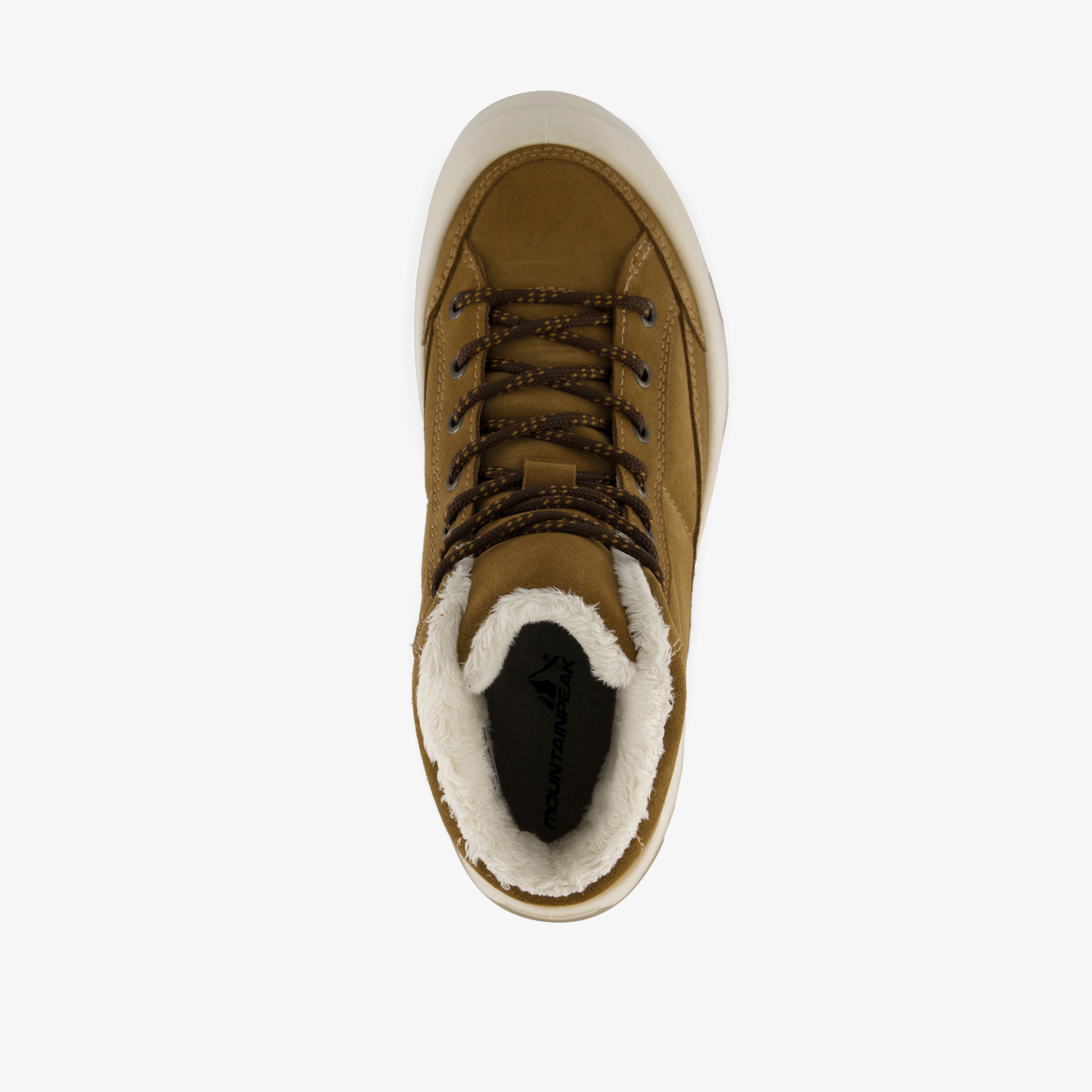 Mountain Peak suède dames veterboots cognac wandelschoenen – foto 4