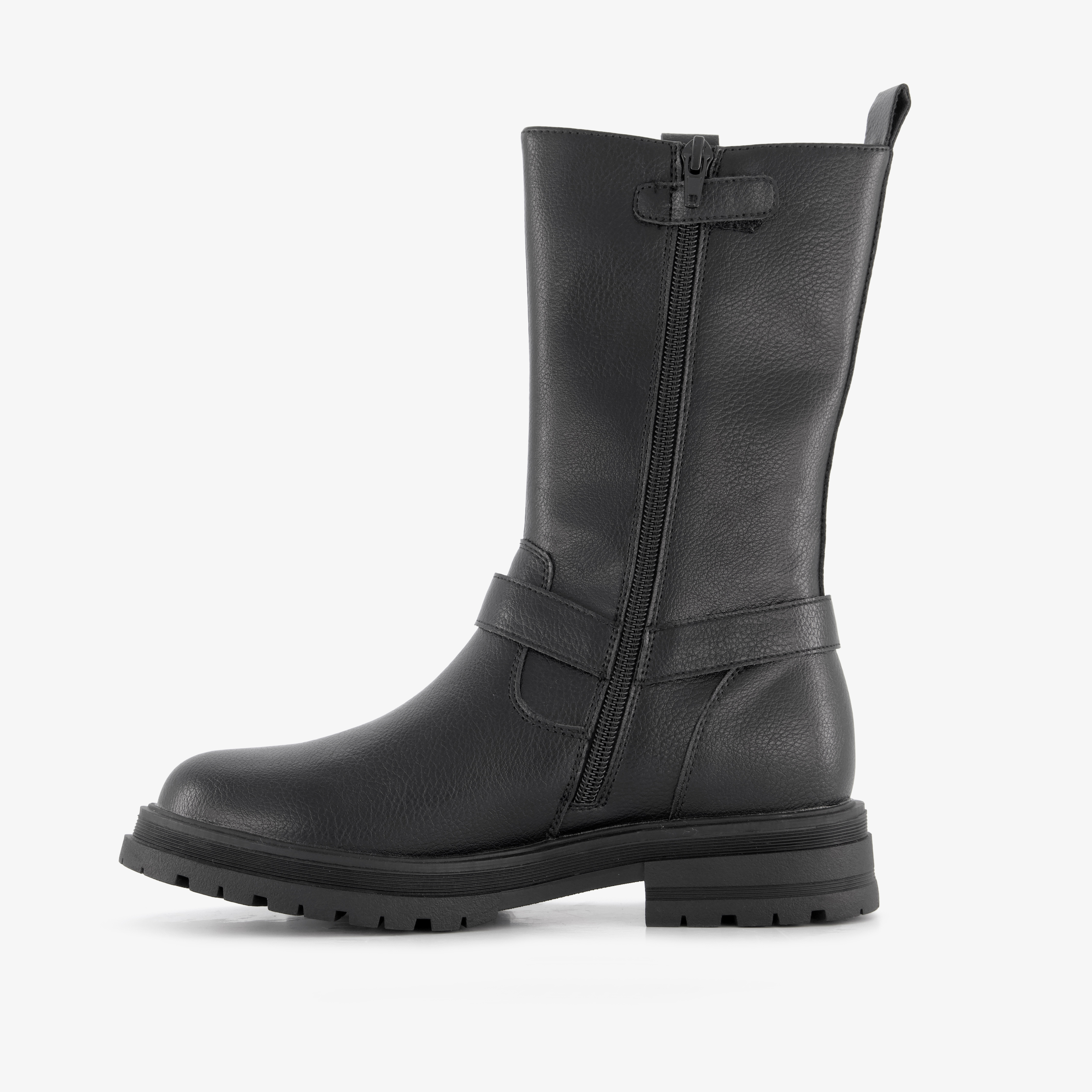 Blue Box hoge meisjes biker boots zwart